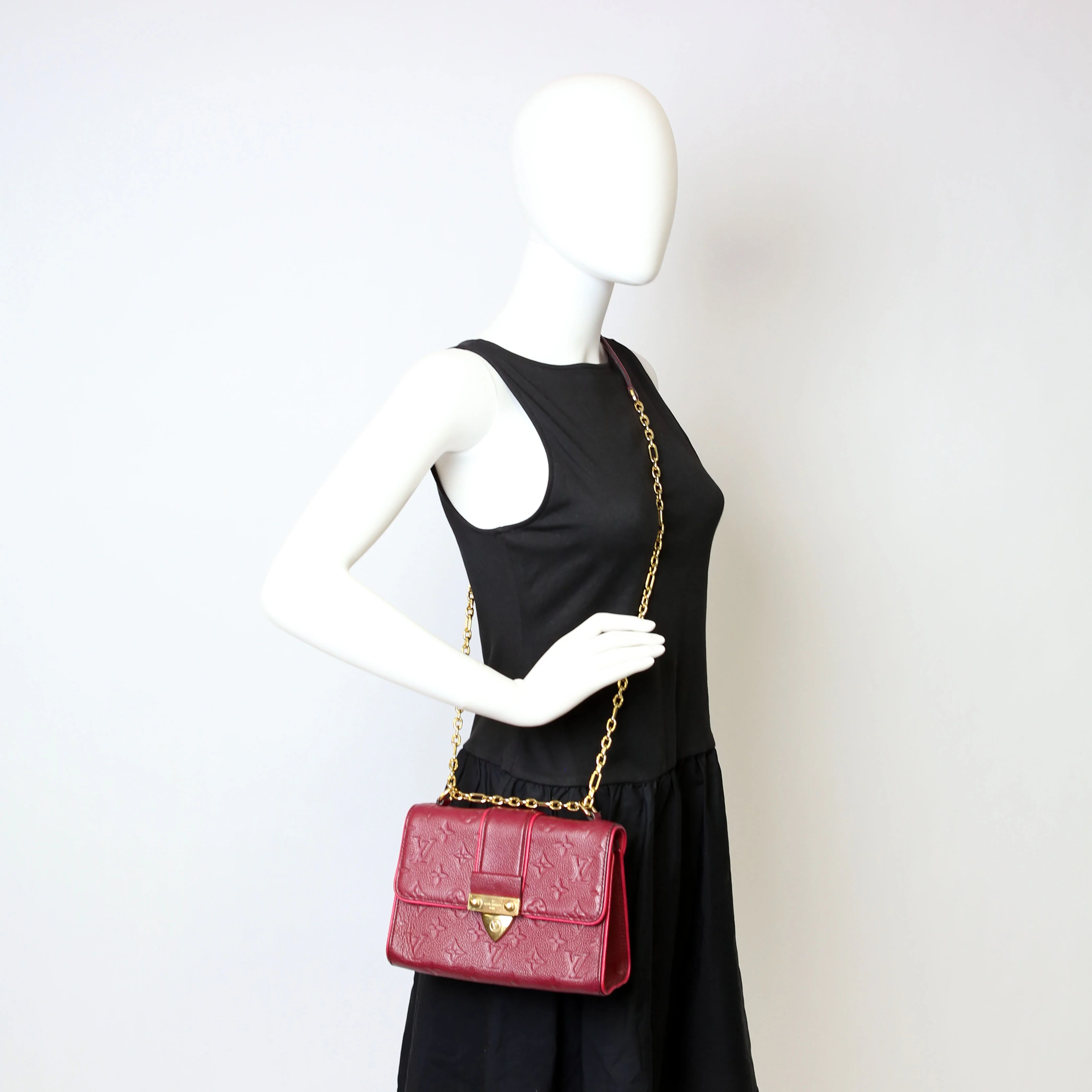 Saint Sulpice PM Empreinte Burgundy/Pink - Image 15