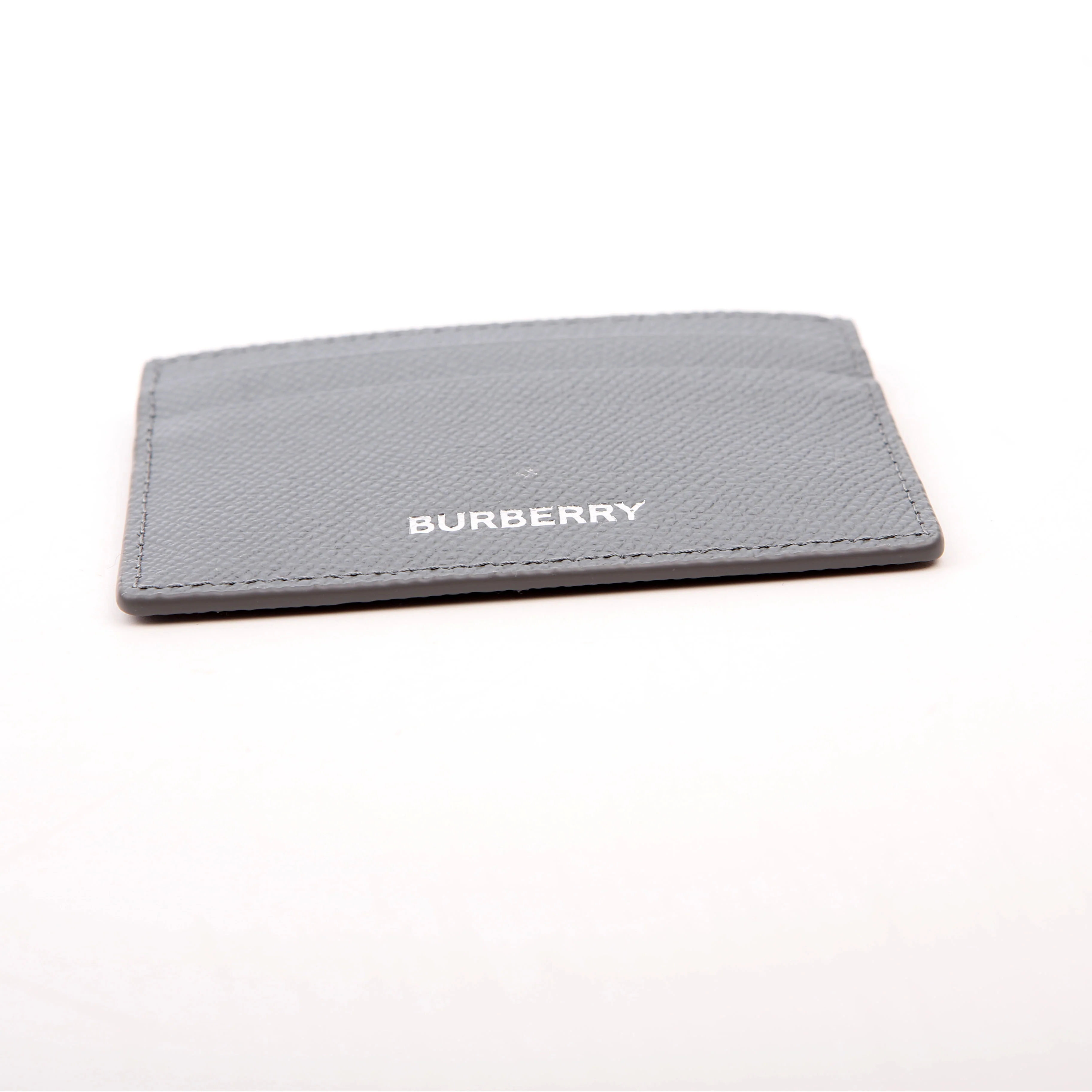 Sandon Grain Leather Card Holder Grey - Image 4