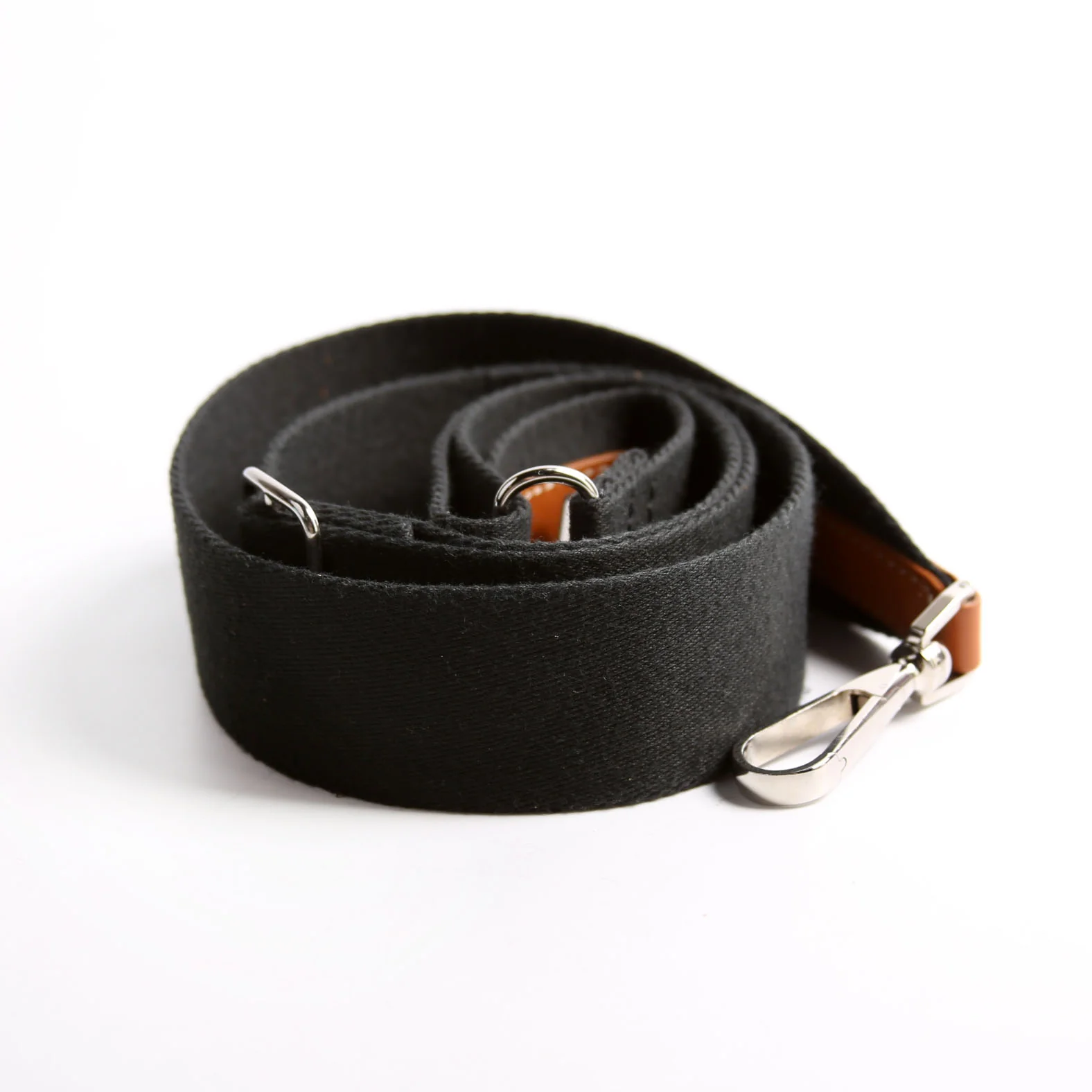 Sangle MM Canvas Adjustable Strap Black/Brown - Image 4