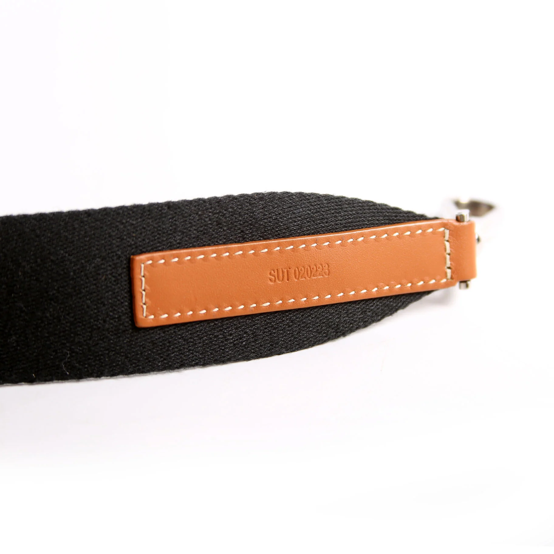 Sangle MM Canvas Adjustable Strap Black/Brown - Image 5