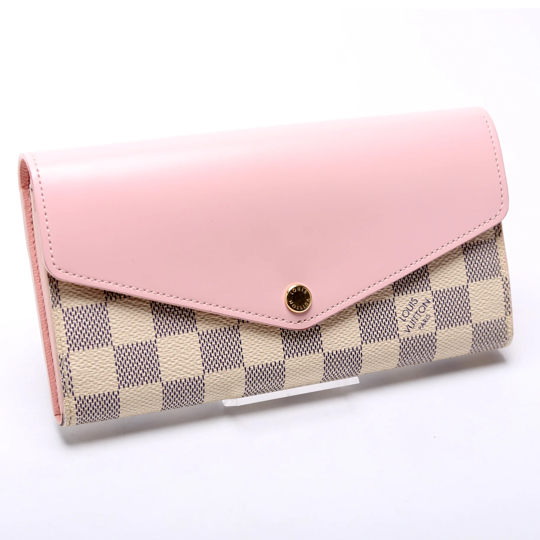 Sarah Wallet Calfskin/Damier Azur Wallet - Image 2