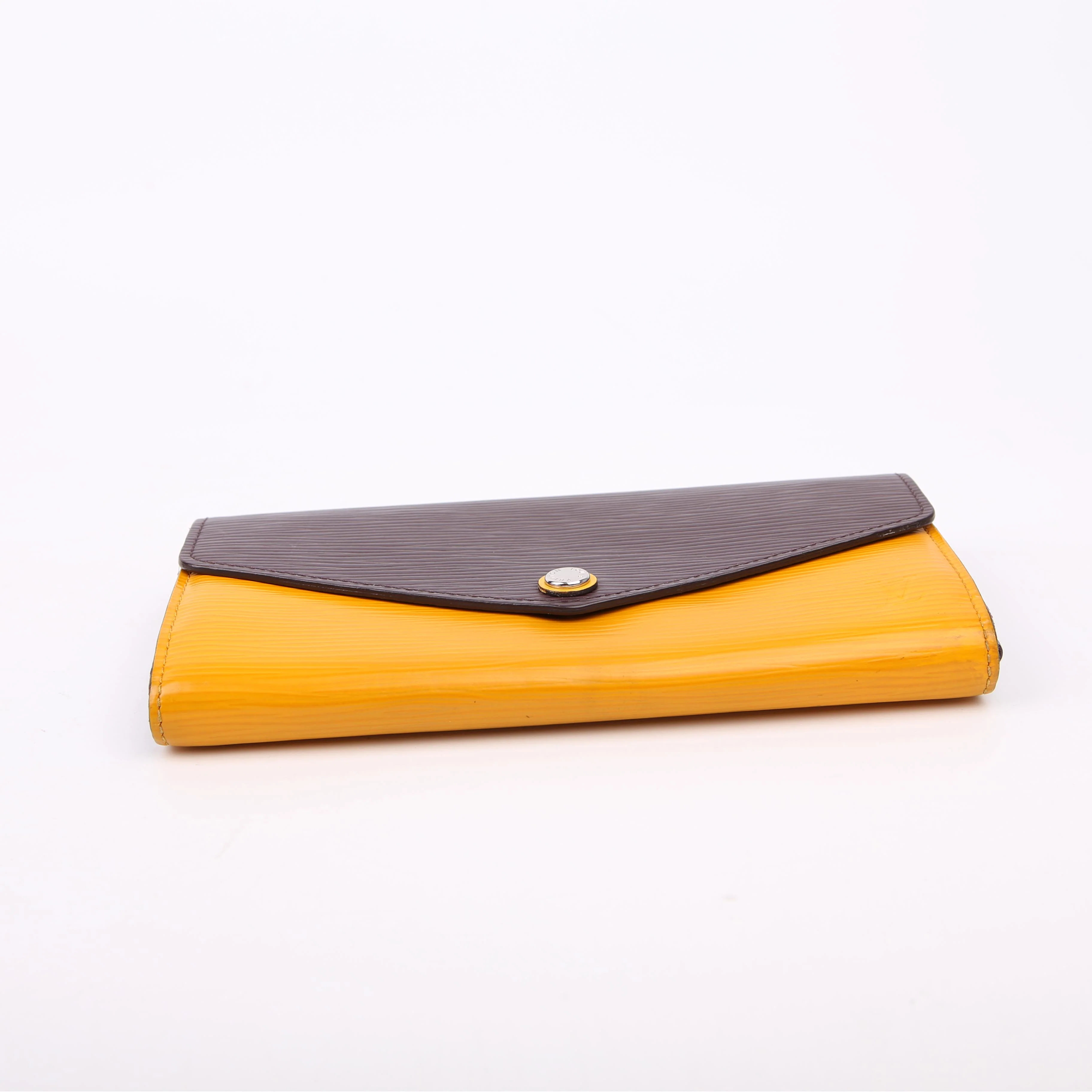 Sarah Wallet Epi Newer Purple/Yellow - Image 4