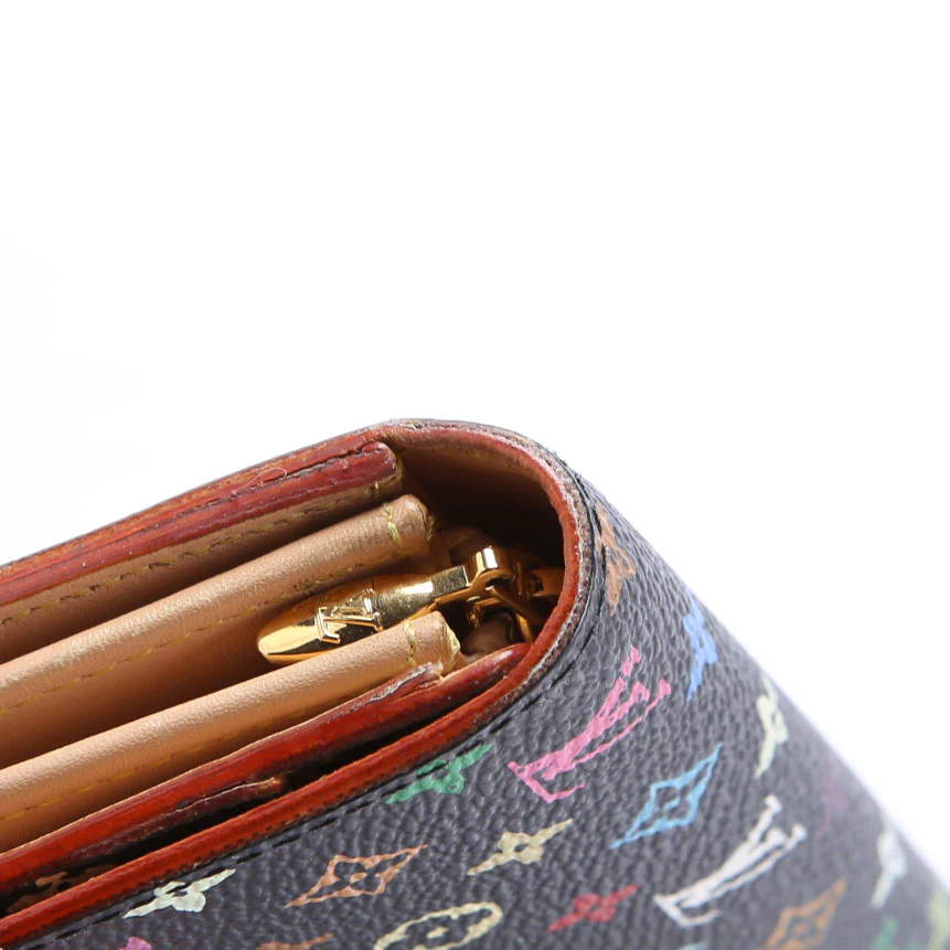 Sarah Wallet Multicolor Monogram Black - Image 8