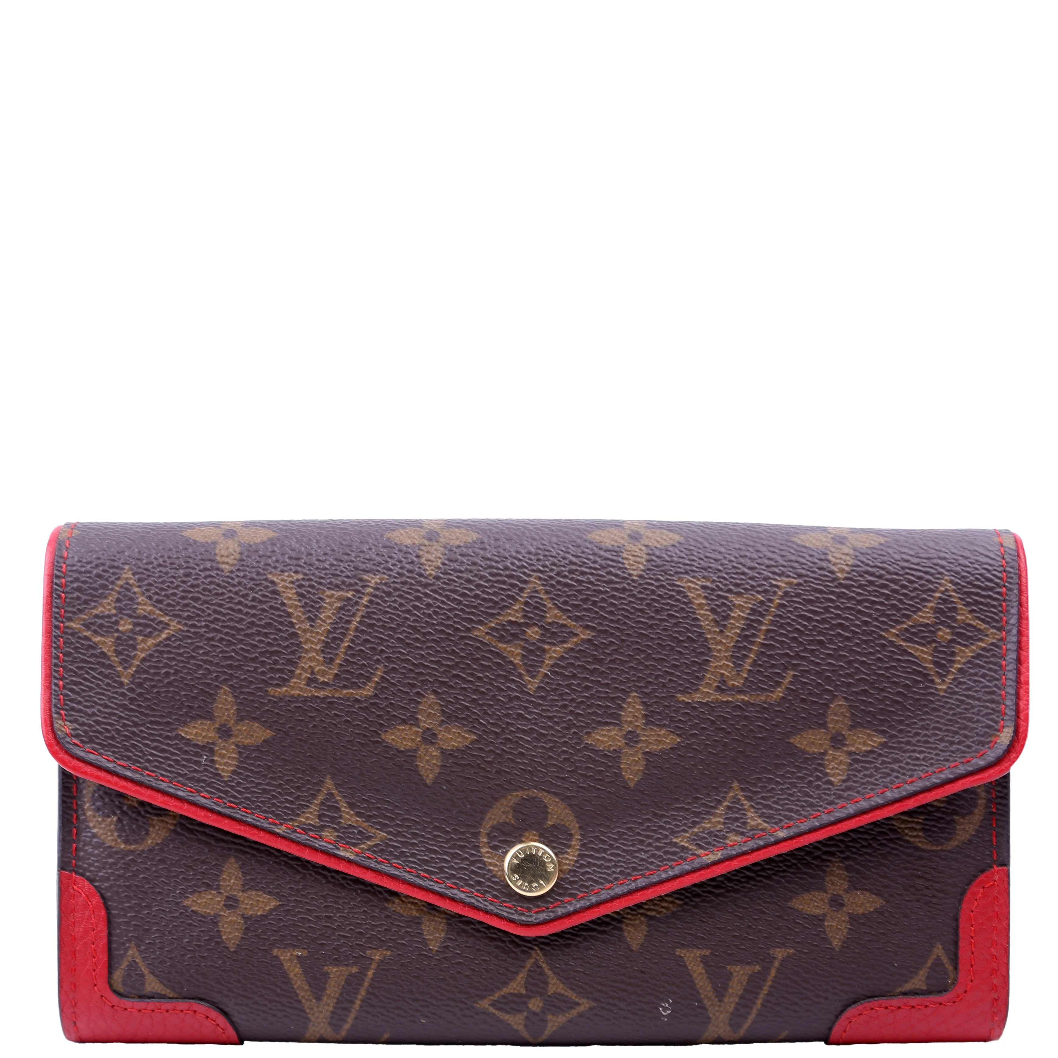 Sarah Wallet Retiro Monogram Red