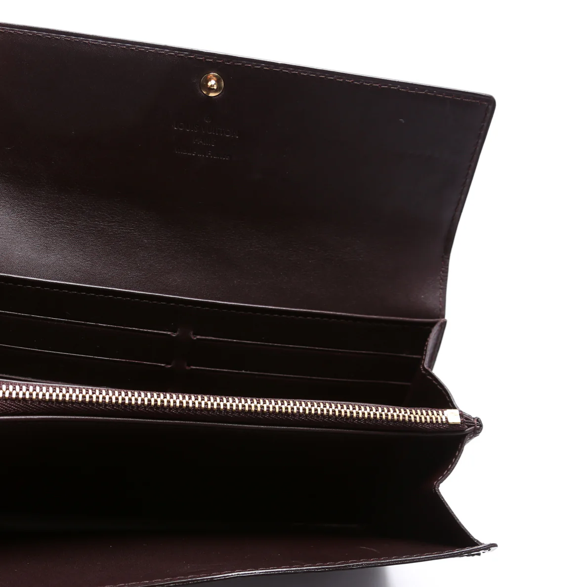 Sarah Wallet Vernis Burgundy - Image 6