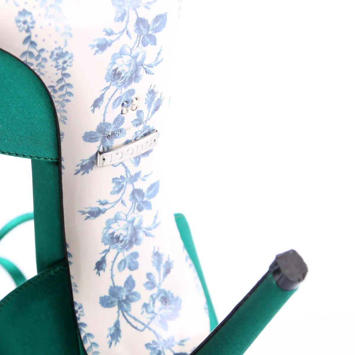 Satin Daisy Ankle Strap 105 Pumps Size 39 - Image 8