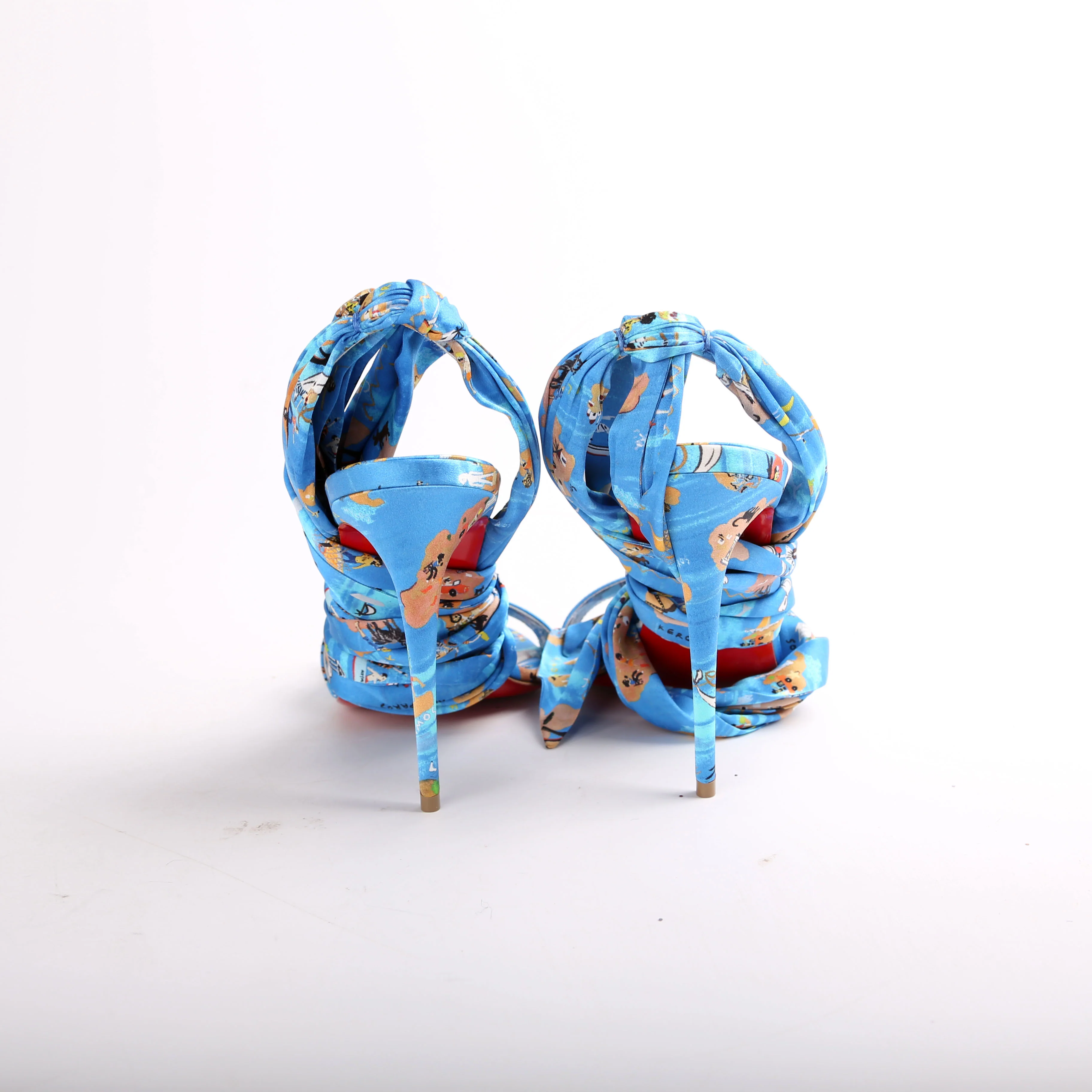 Satin Greekaba Du Desert 100 Sandals Size 38.5 - Image 3