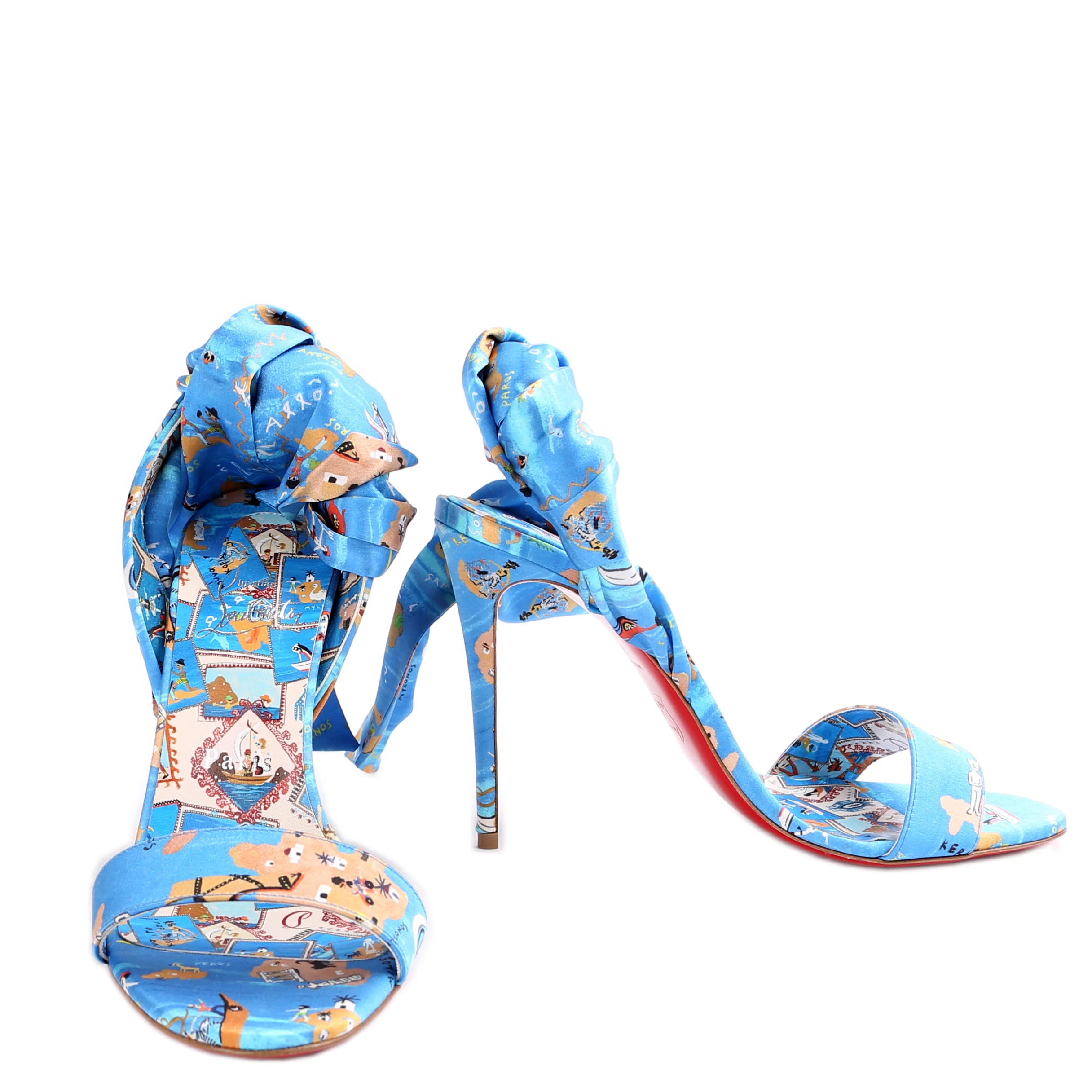 Satin Greekaba Du Desert 100 Sandals Size 38