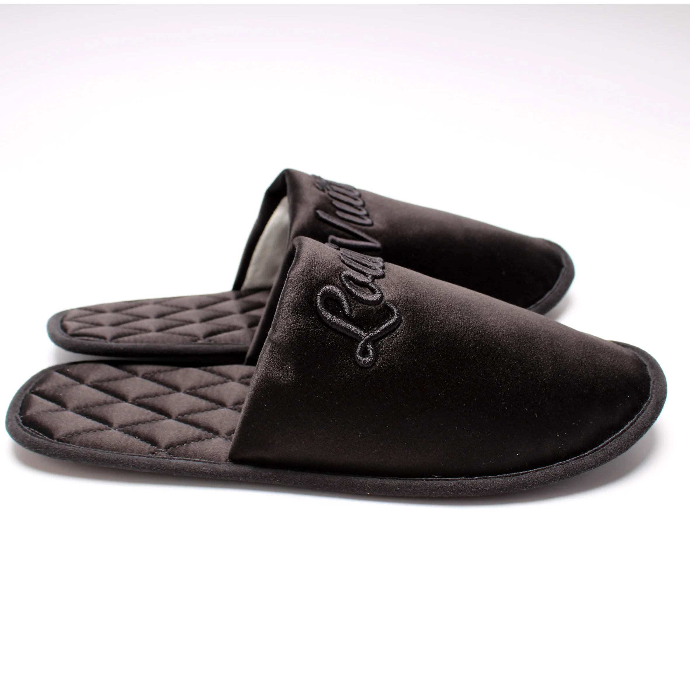 Satin LV Suite Mule Flats Size 38-39 - Image 3