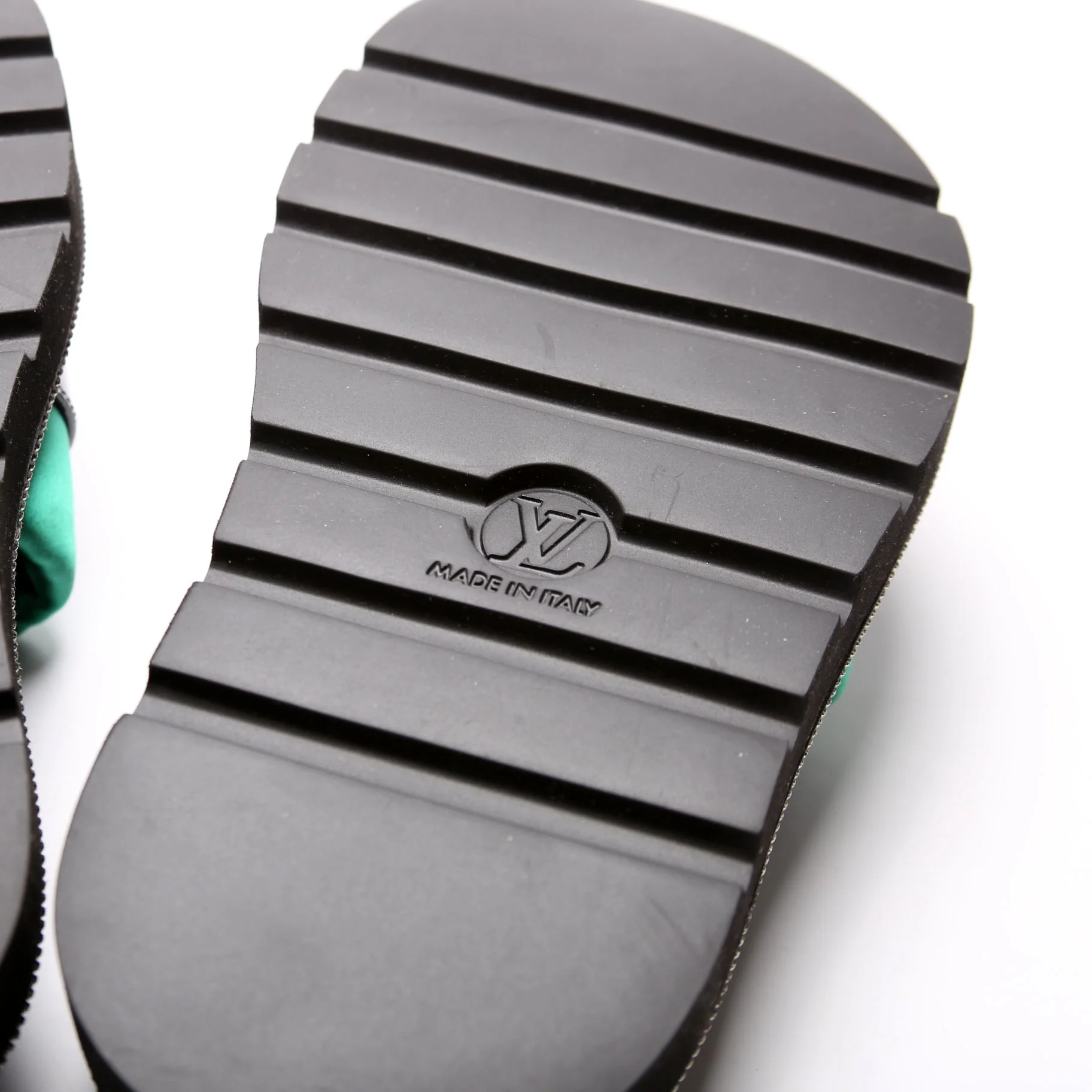 Satin Pool Pillow Comfort Mules Size 39 Green/Black - Image 7