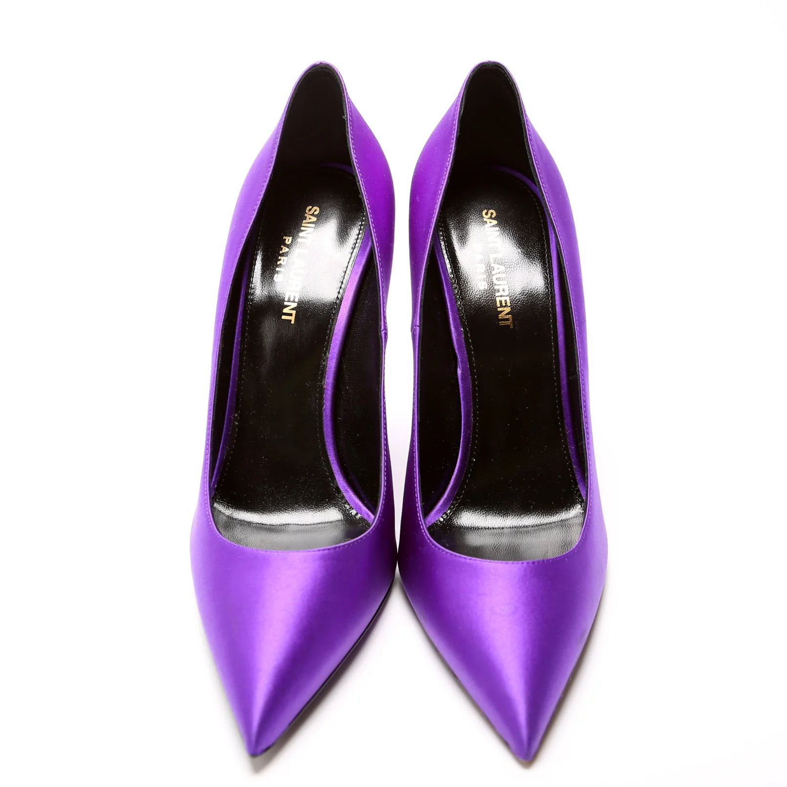 Satin Pumps Size 39.5 Purple - Image 2