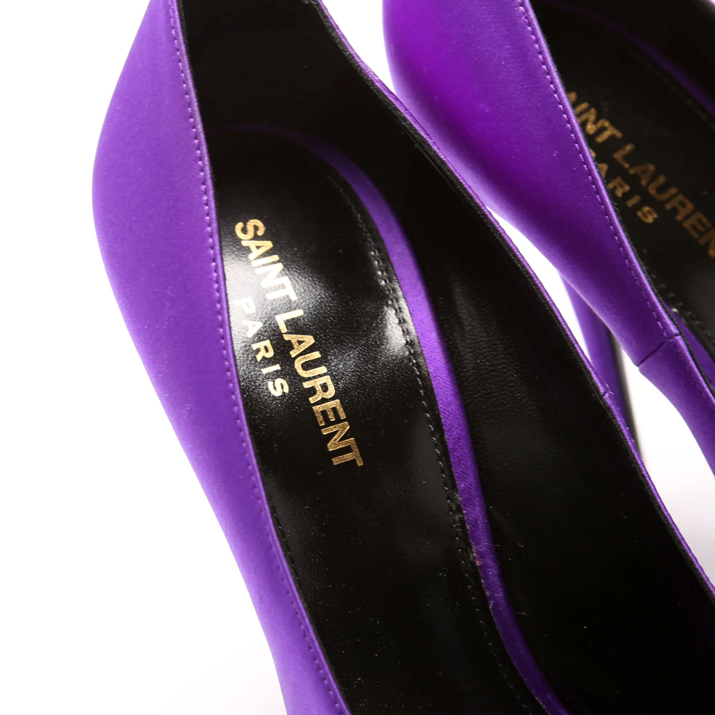 Satin Pumps Size 39.5 Purple - Image 5