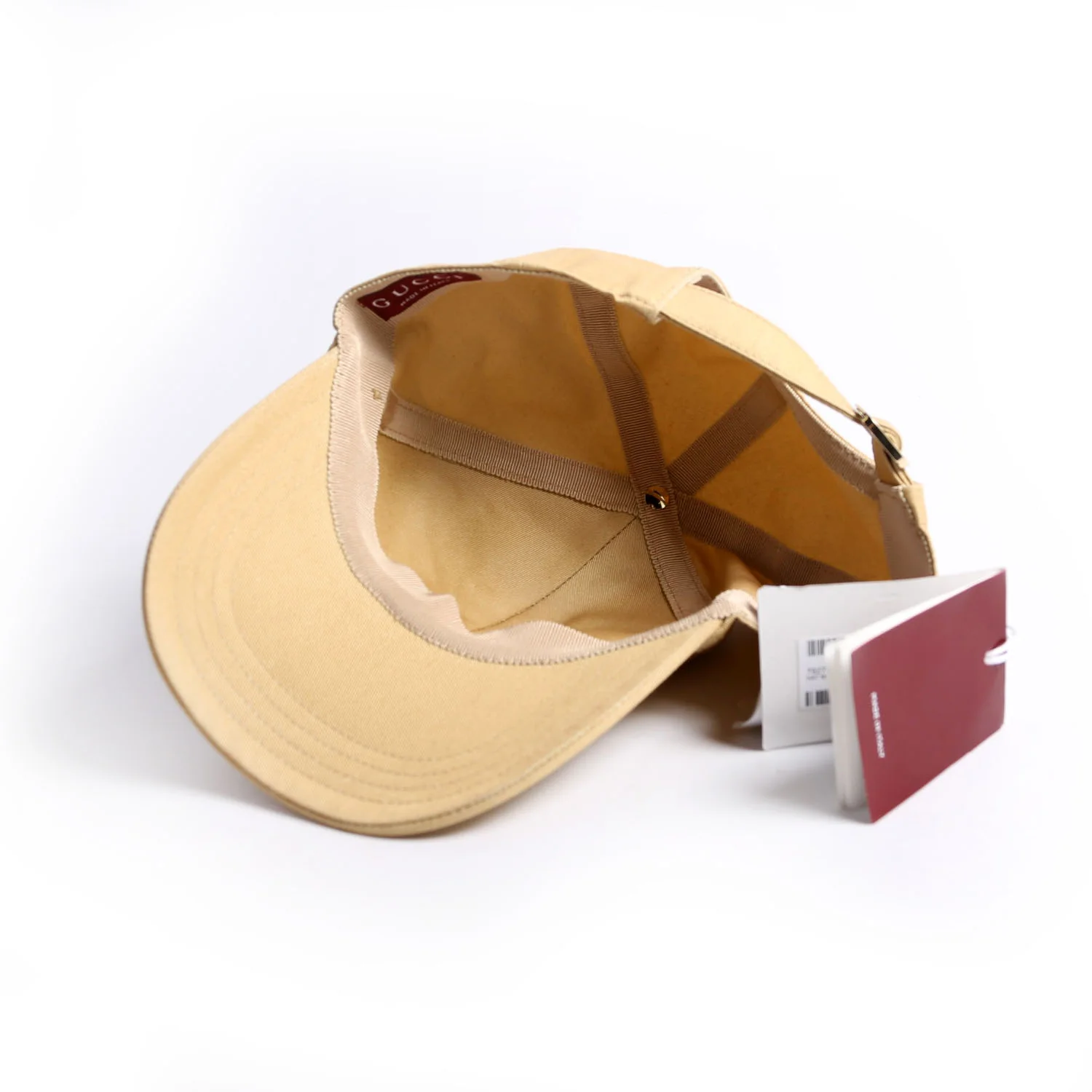 Script Logo Cap Size Small Beige - Image 5