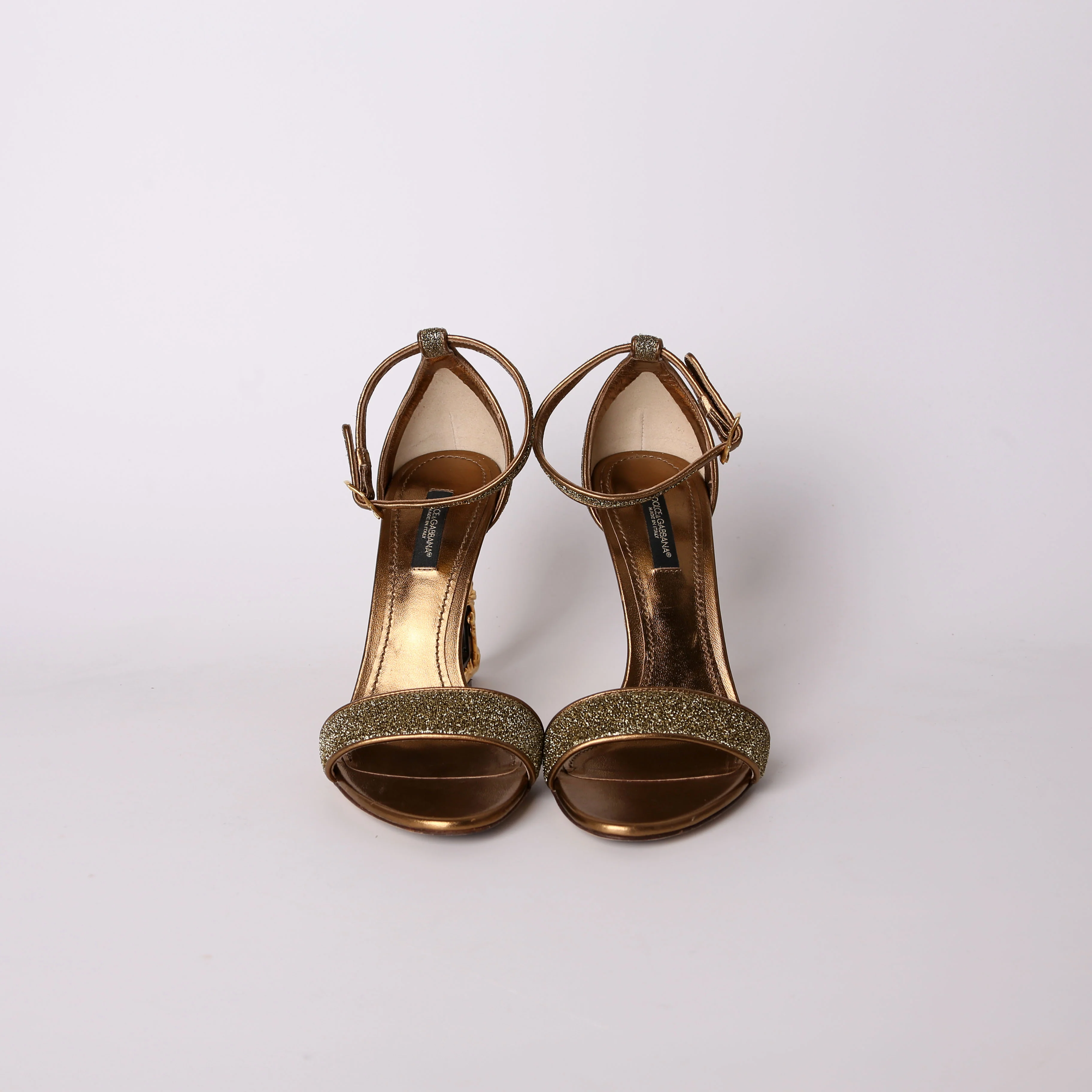 Sculpted Baroque Logo Sandals Size 37 - Image 2