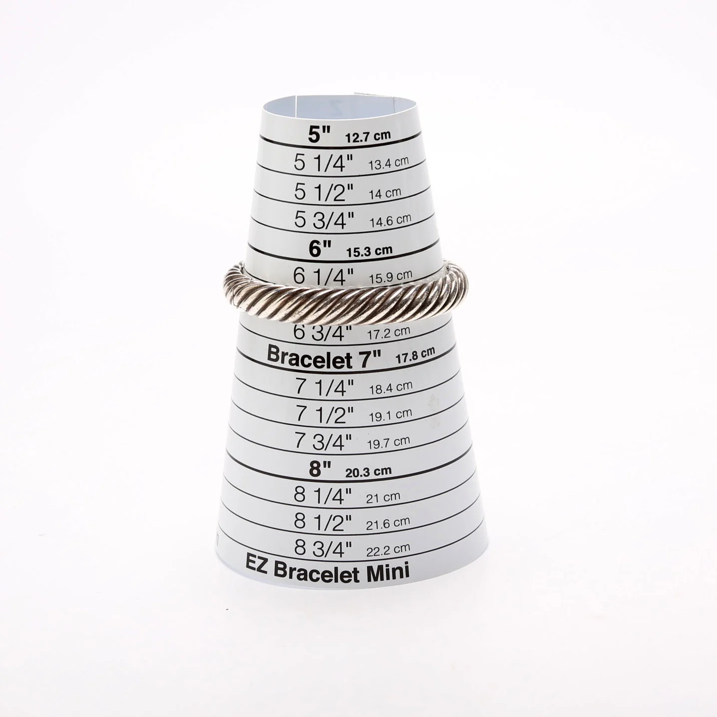 Sculpted Cable 10MM Bracelet Pave Diamonds/925 - Image 6