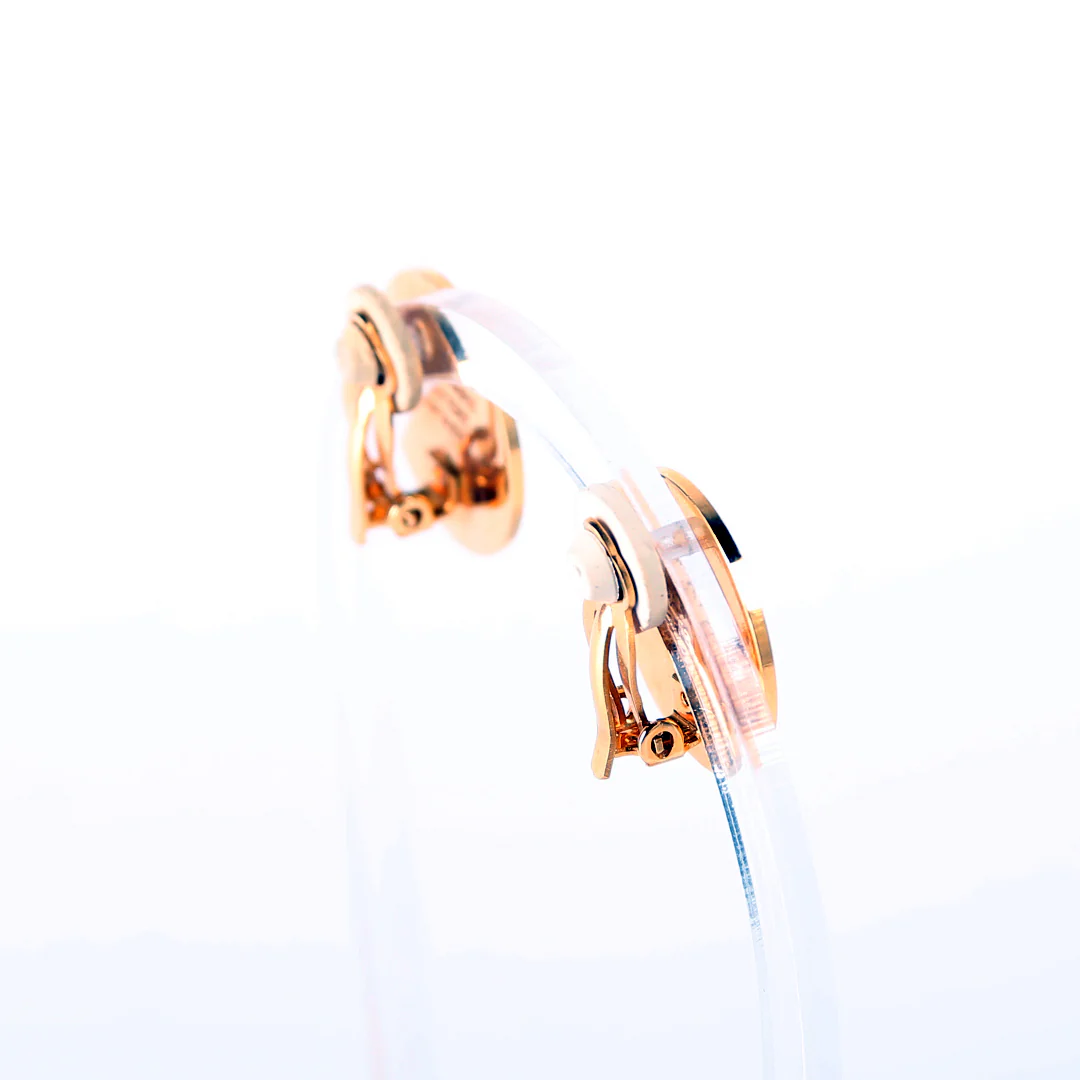 Sellier Logo Round Clip-On Earrings - Image 4