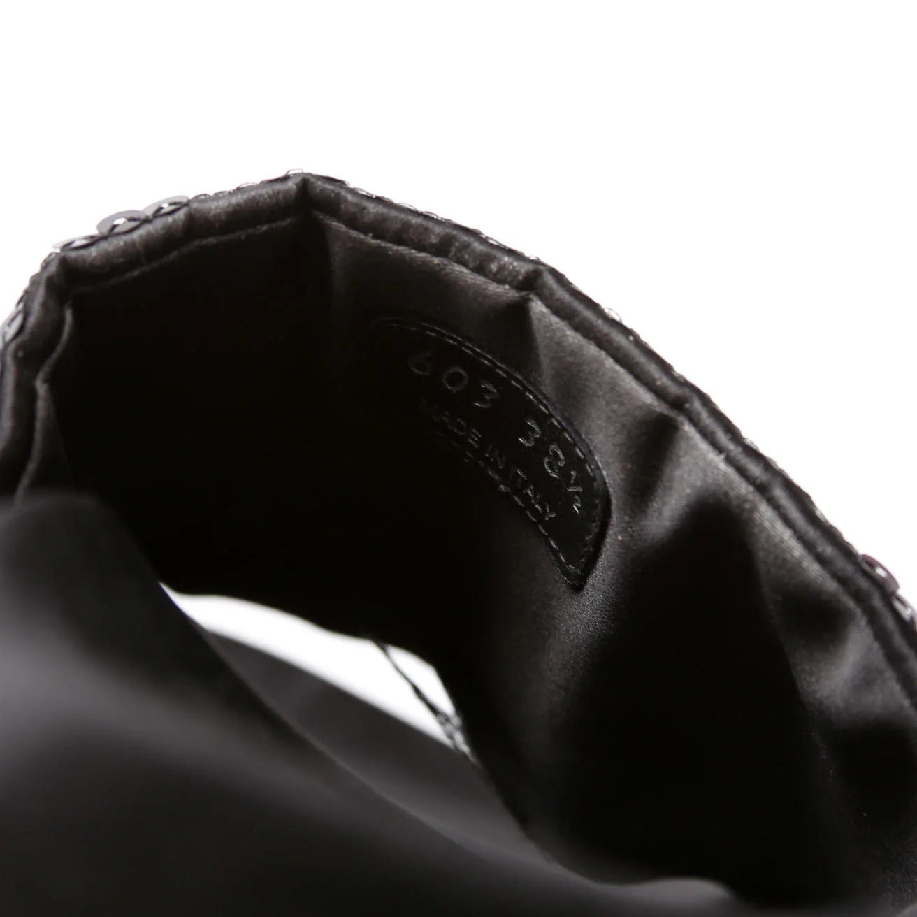 Sequin Logo Slides Size 38.5 Black - Image 6