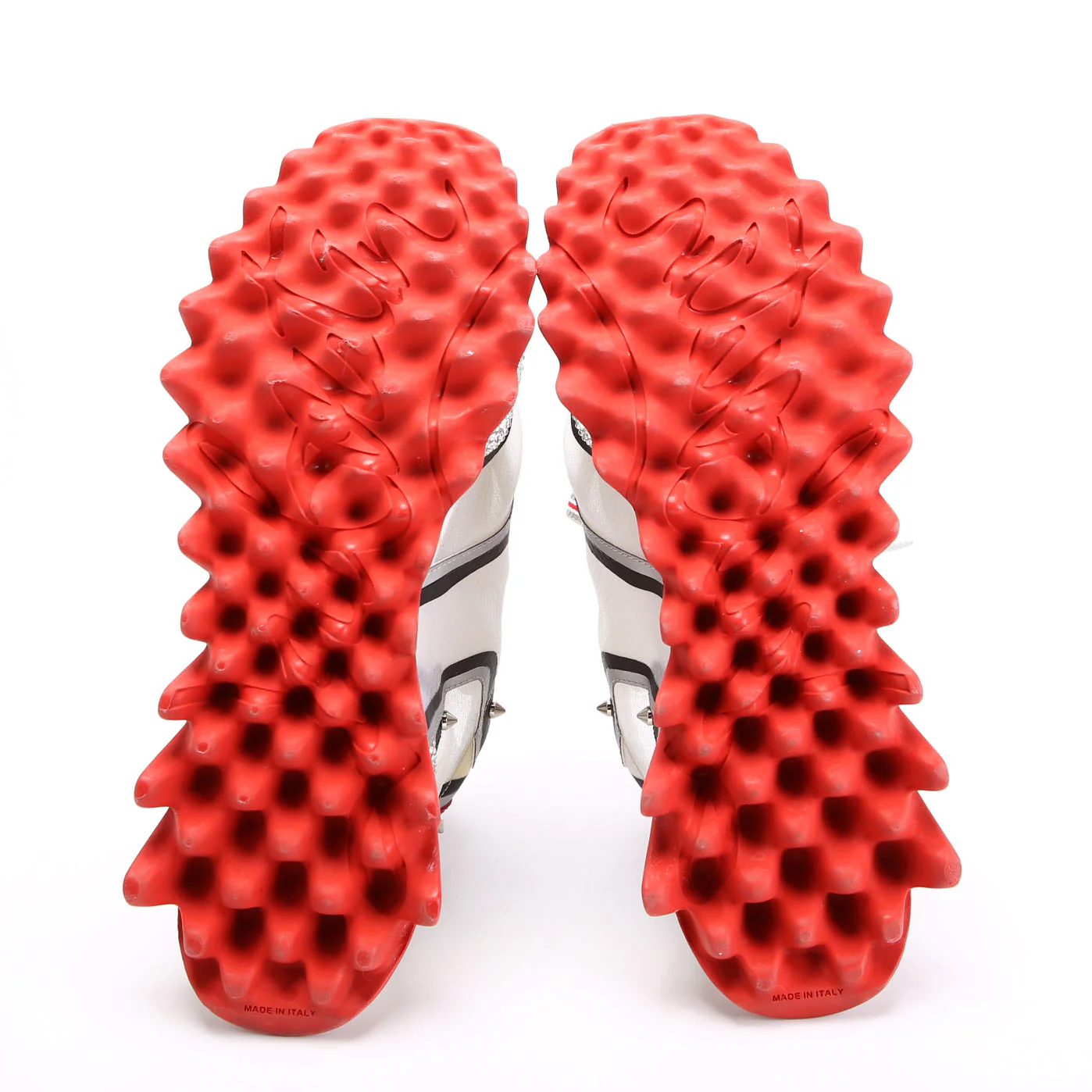 Sharkina Strass Flat Sneakers Size 38.5 Red/White - Image 8
