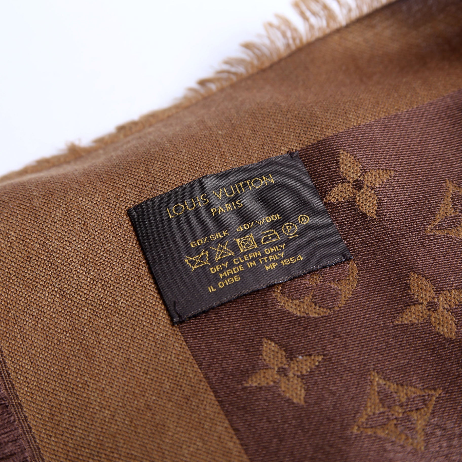 Shawl Monogram Reverse Dots Silk/Wool - Image 4