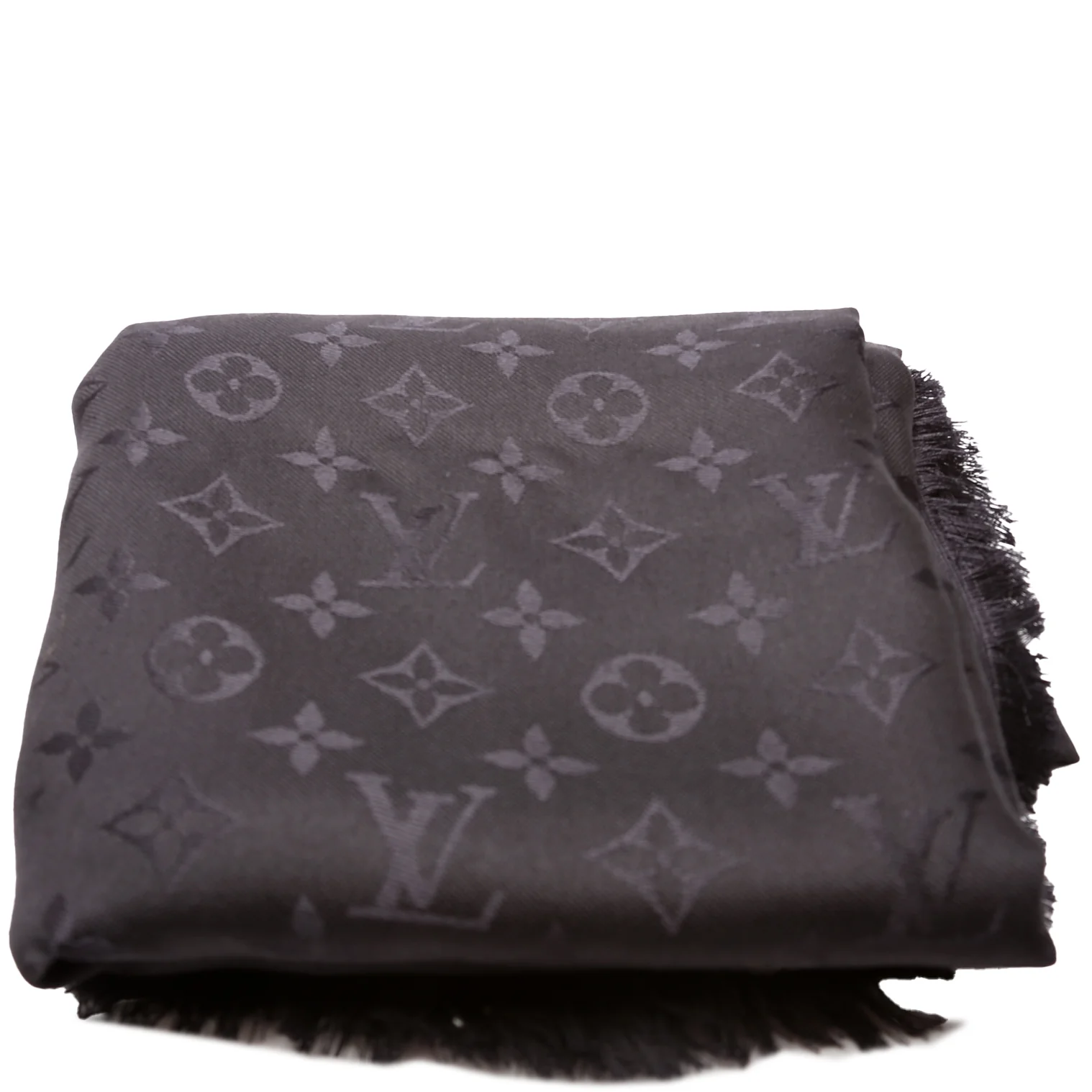 Shawl Monogram Silk/Wool Scarf