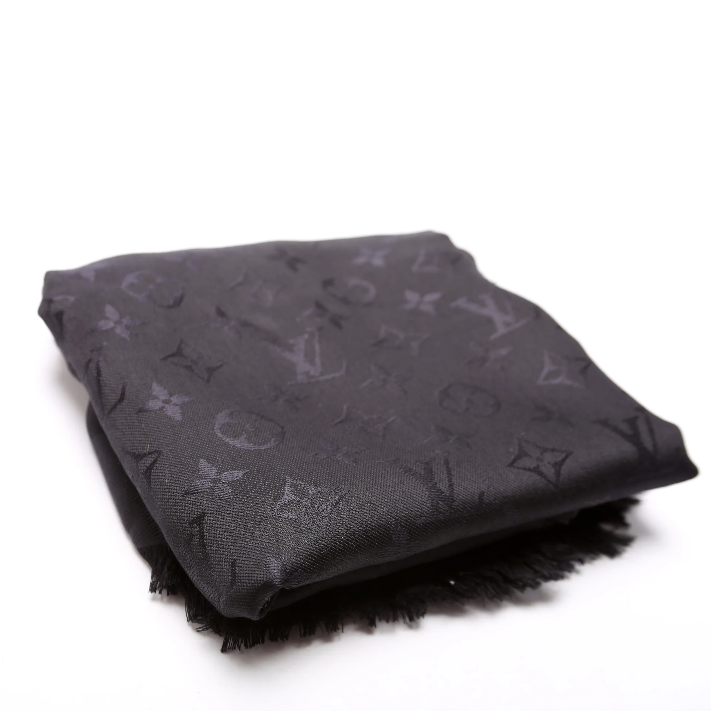 Shawl Monogram Silk/Wool Scarf - Image 2