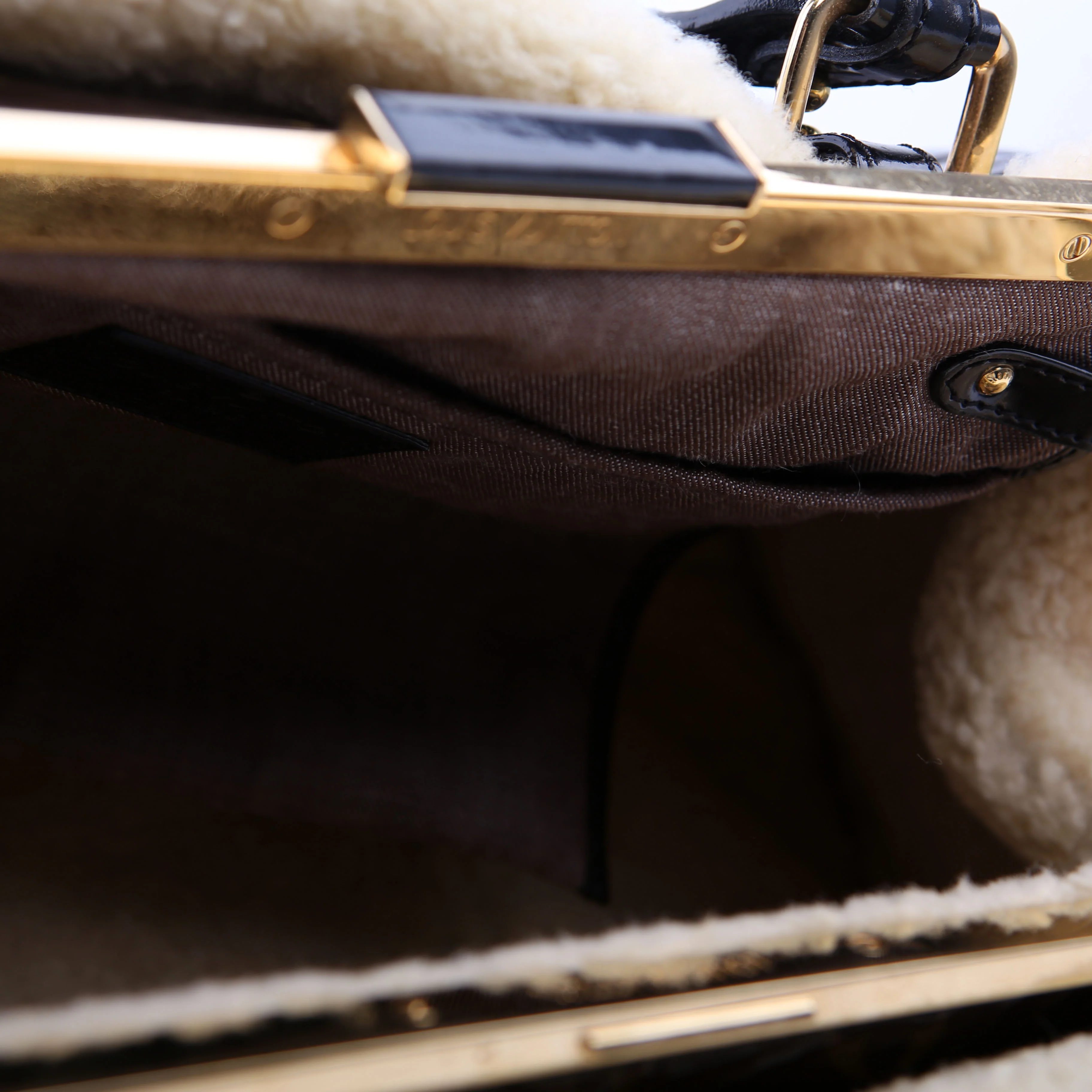Shearling Thunder Bag Monogram Black - Image 18
