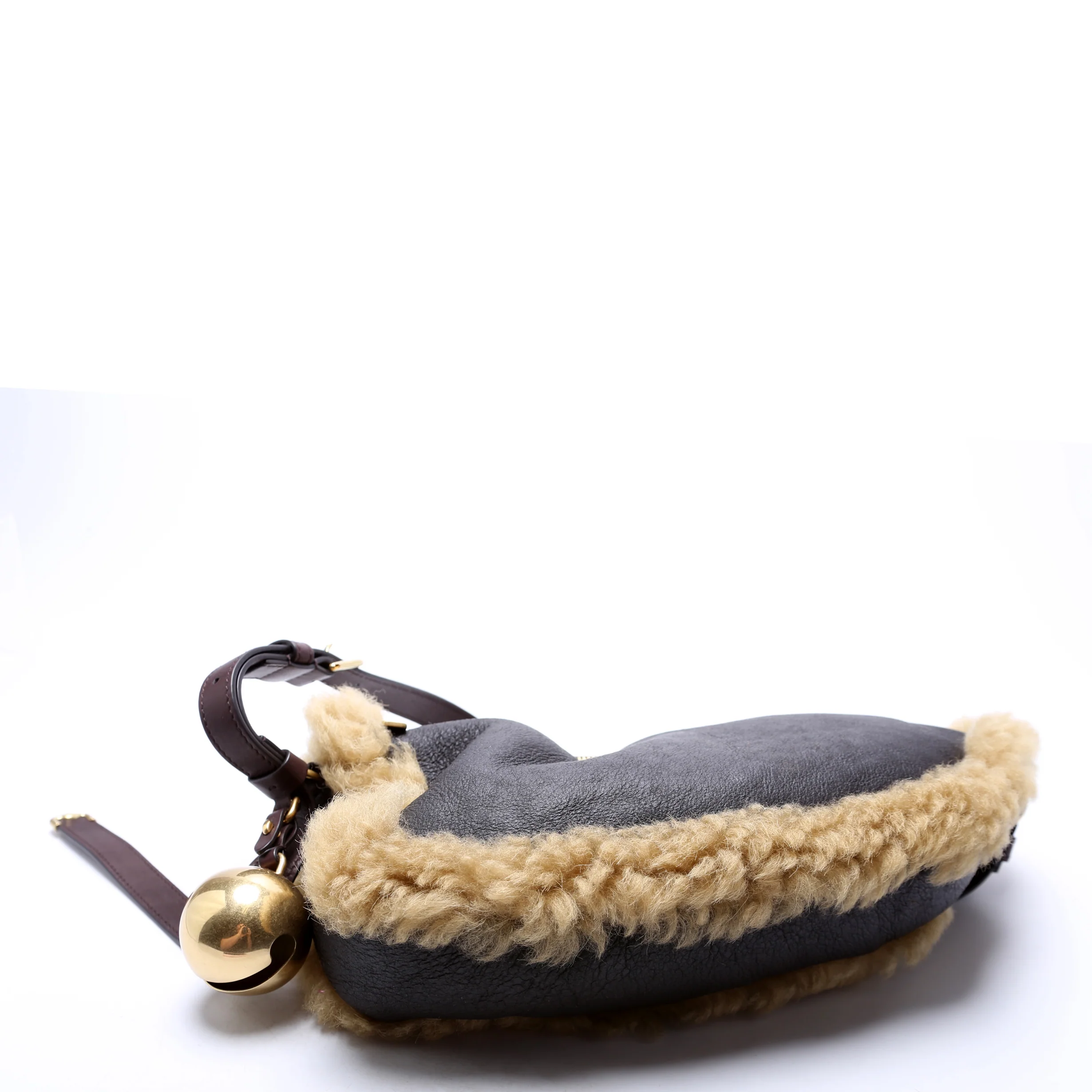 Shield Sling Sherling Small Bag Brown - Image 4
