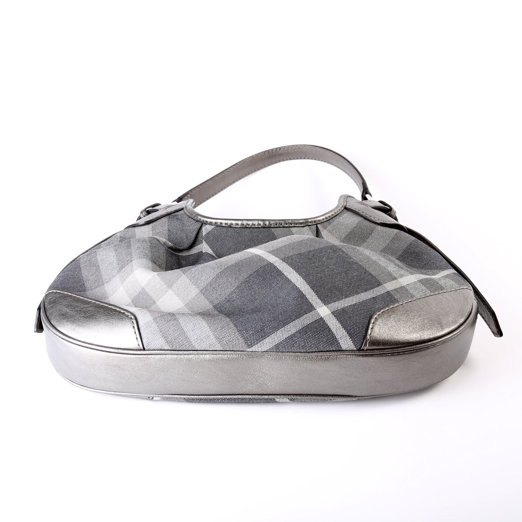 Shimmer Check Brooklyn Hobo Small Grey - Image 5