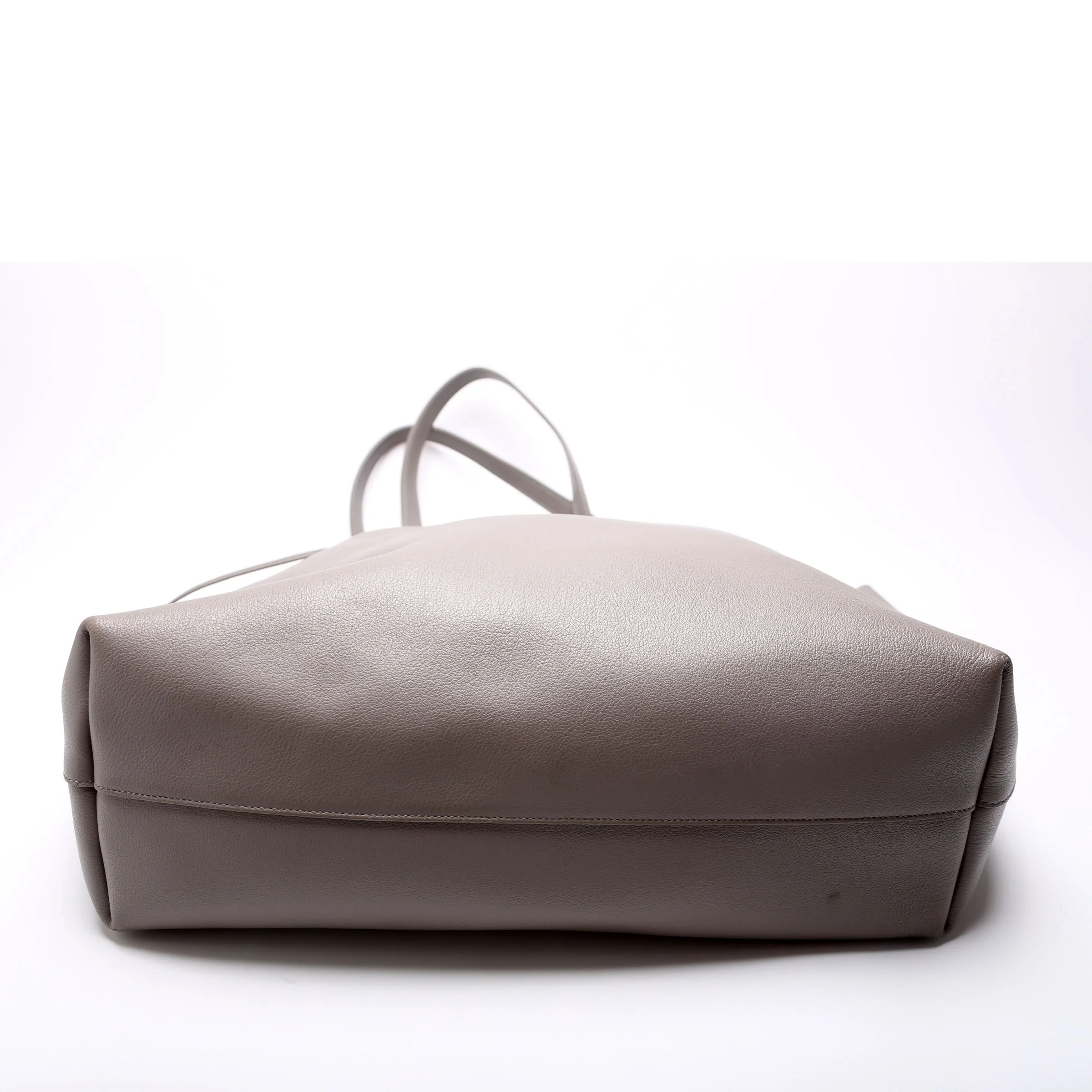 Shopping Bag East/West Supple Leather 600281 Grey - Image 4