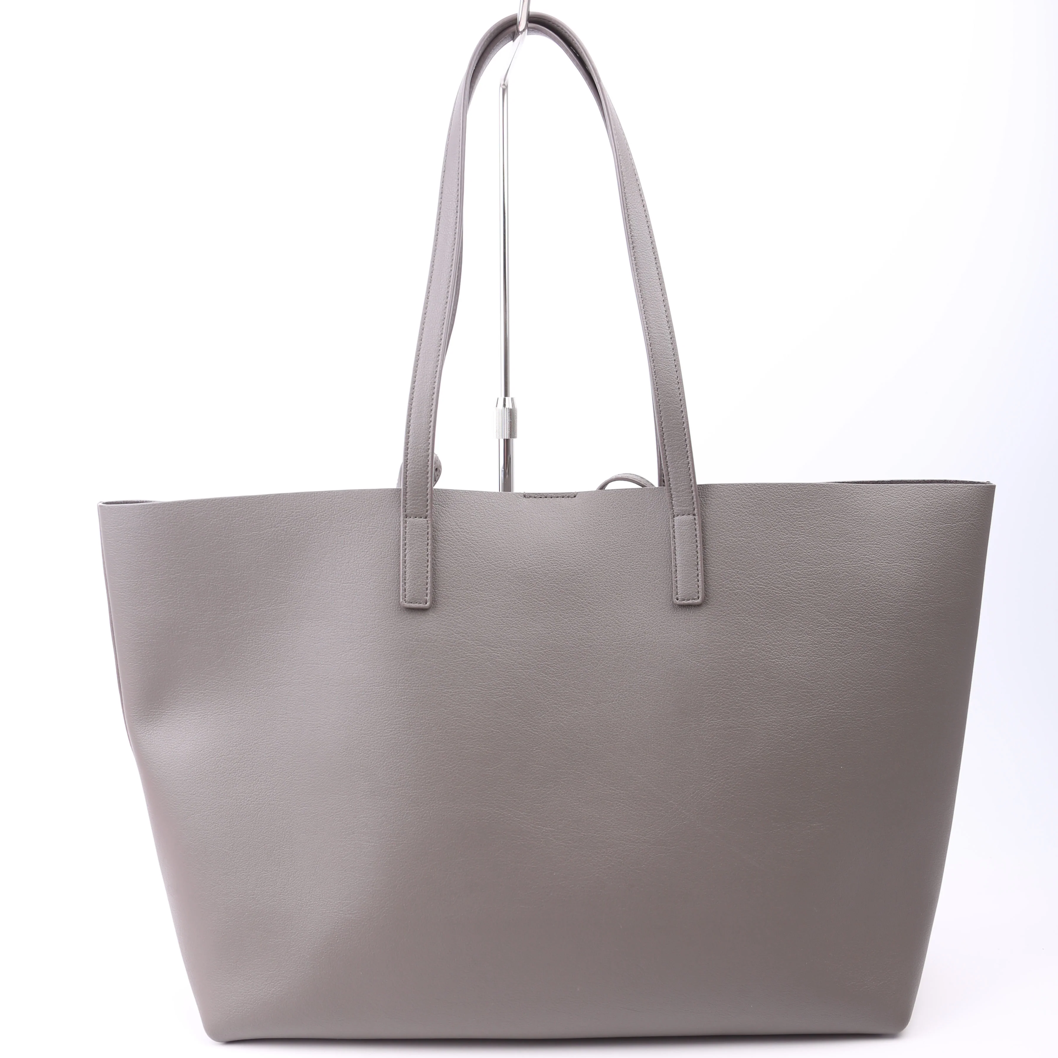 Shopping Bag East/West Supple Leather Grey - Image 3
