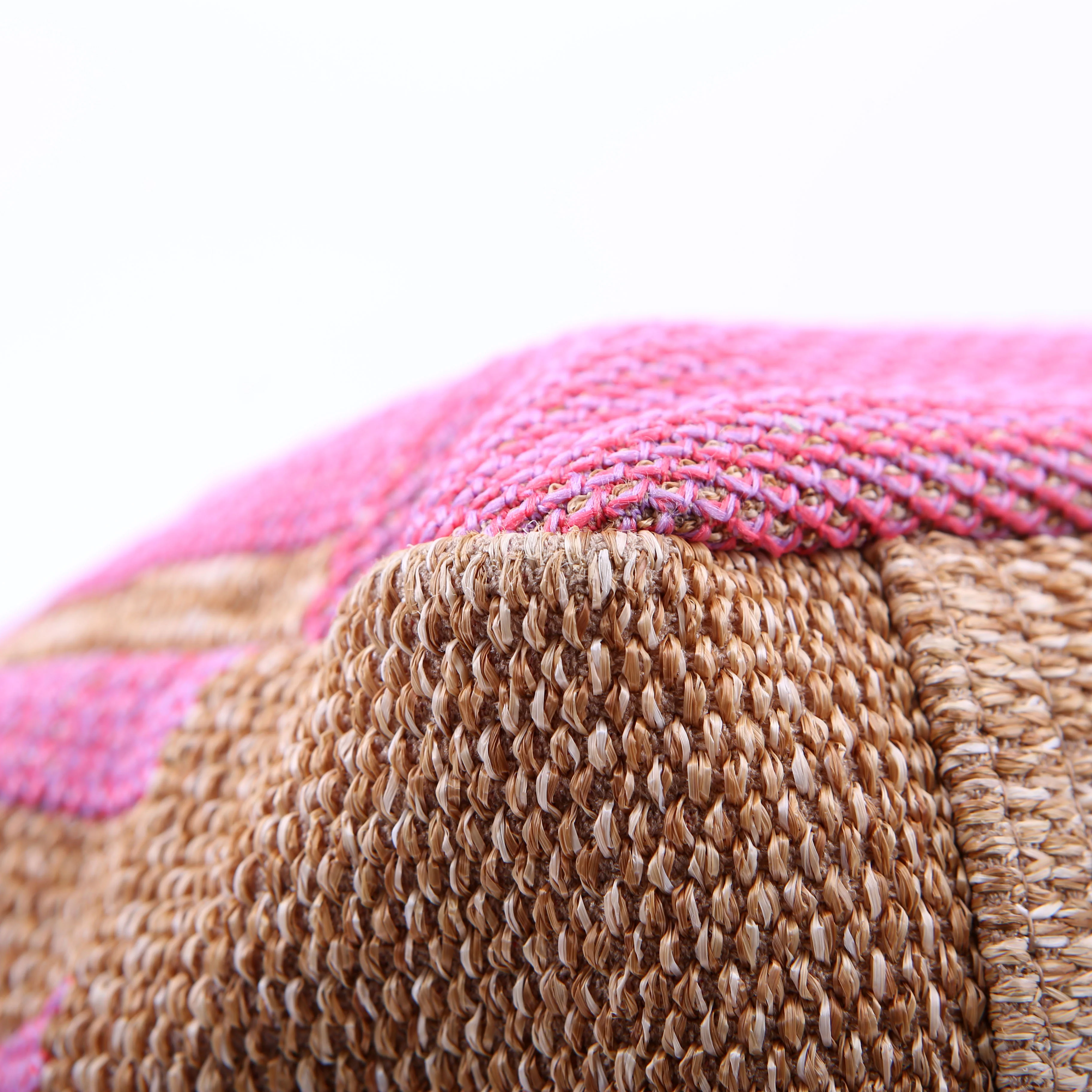 Shopping Bag Large Mixed Fibers Pink - Image 7