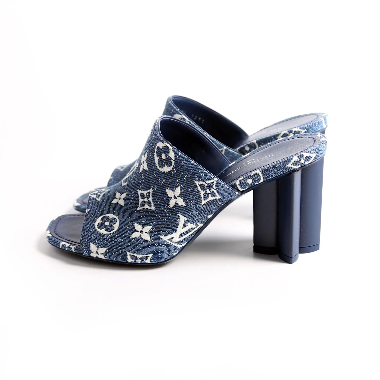 Silhouette Denim Mules Size 38 Blue - Image 4