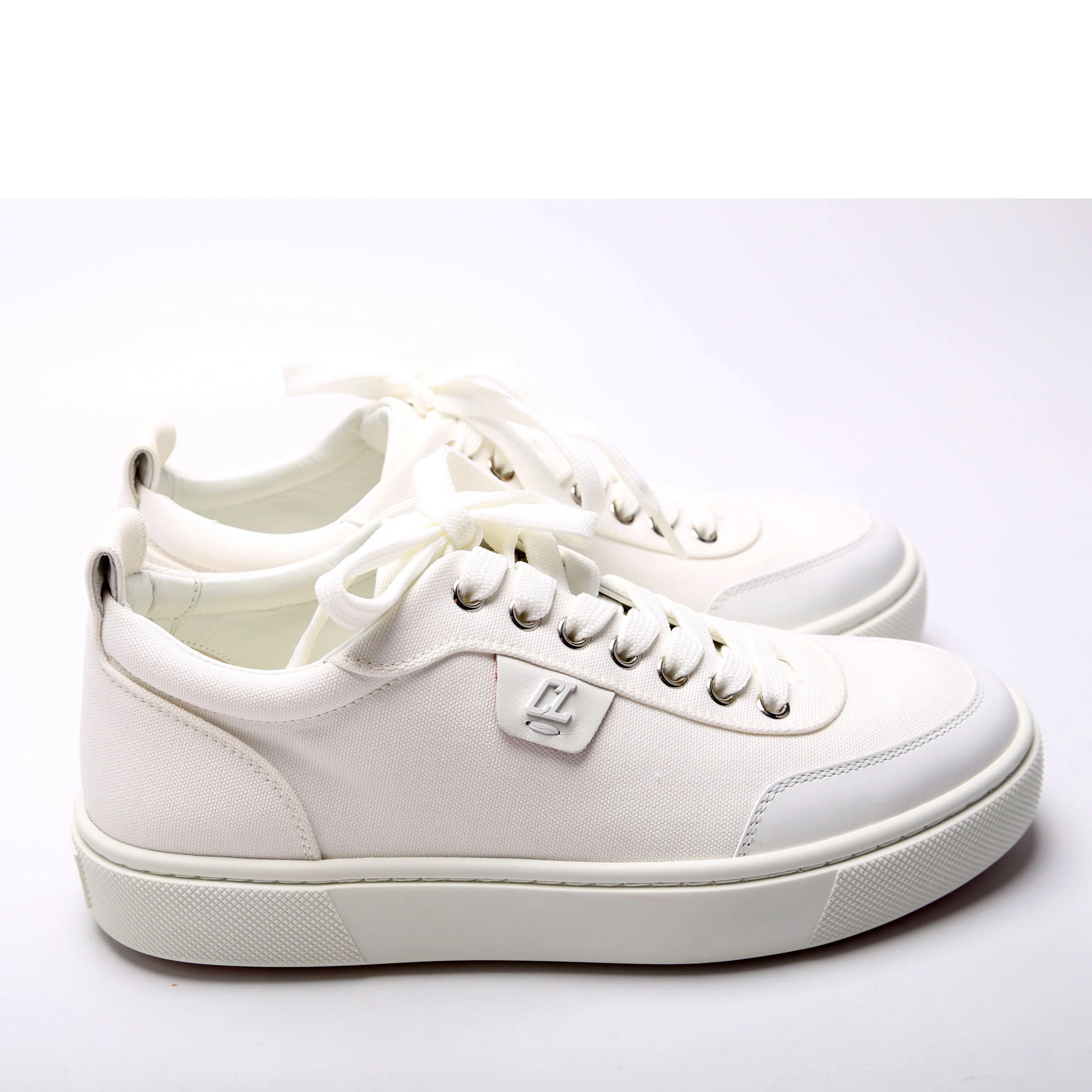 Simplerui Flat Sneakers Canvas Size 38.5 White - Image 3