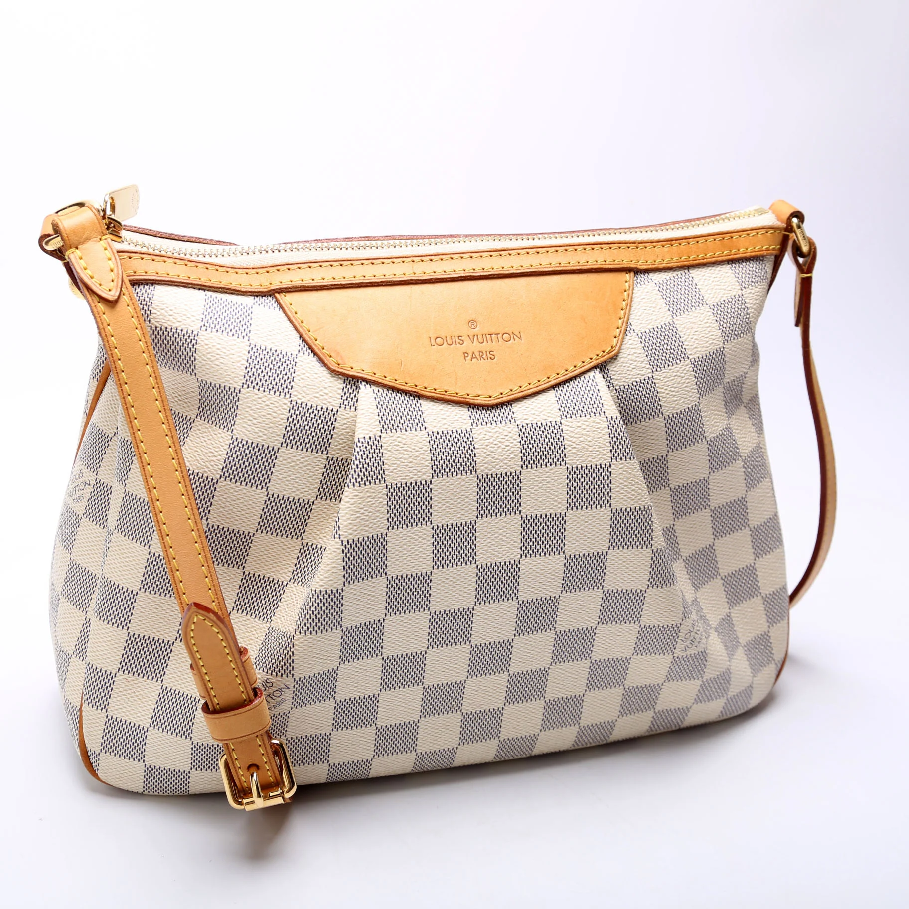 Siracusa PM Damier Azur White/Blue - Image 2