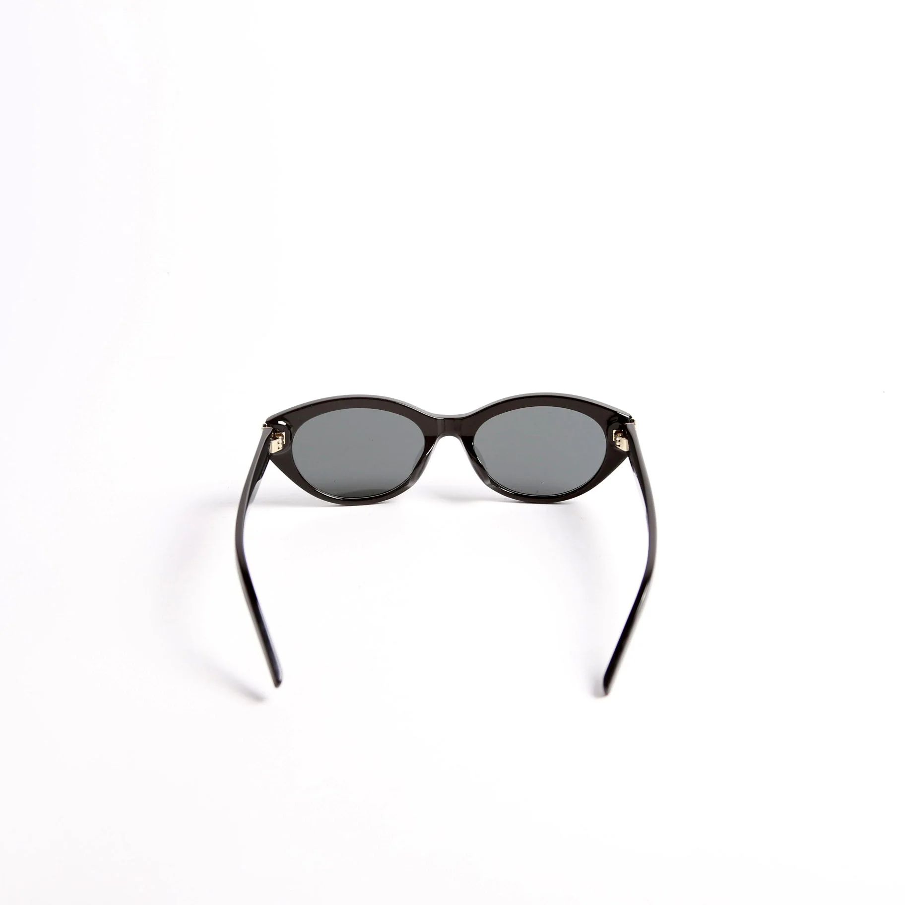 SL M148/F Round Cat-Eye Sunglasses Black - Image 3