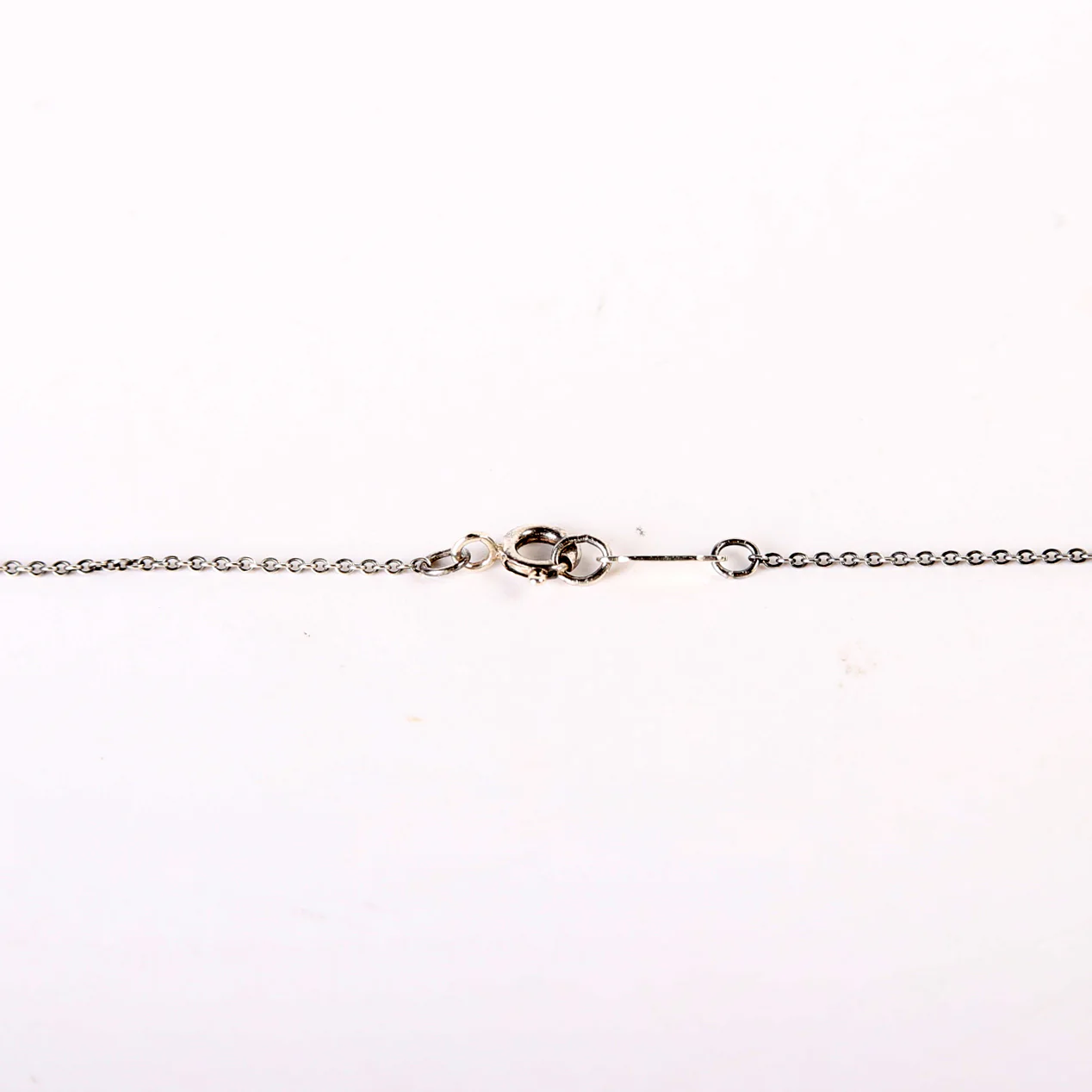Slanted Heart Necklace 925 - Image 3