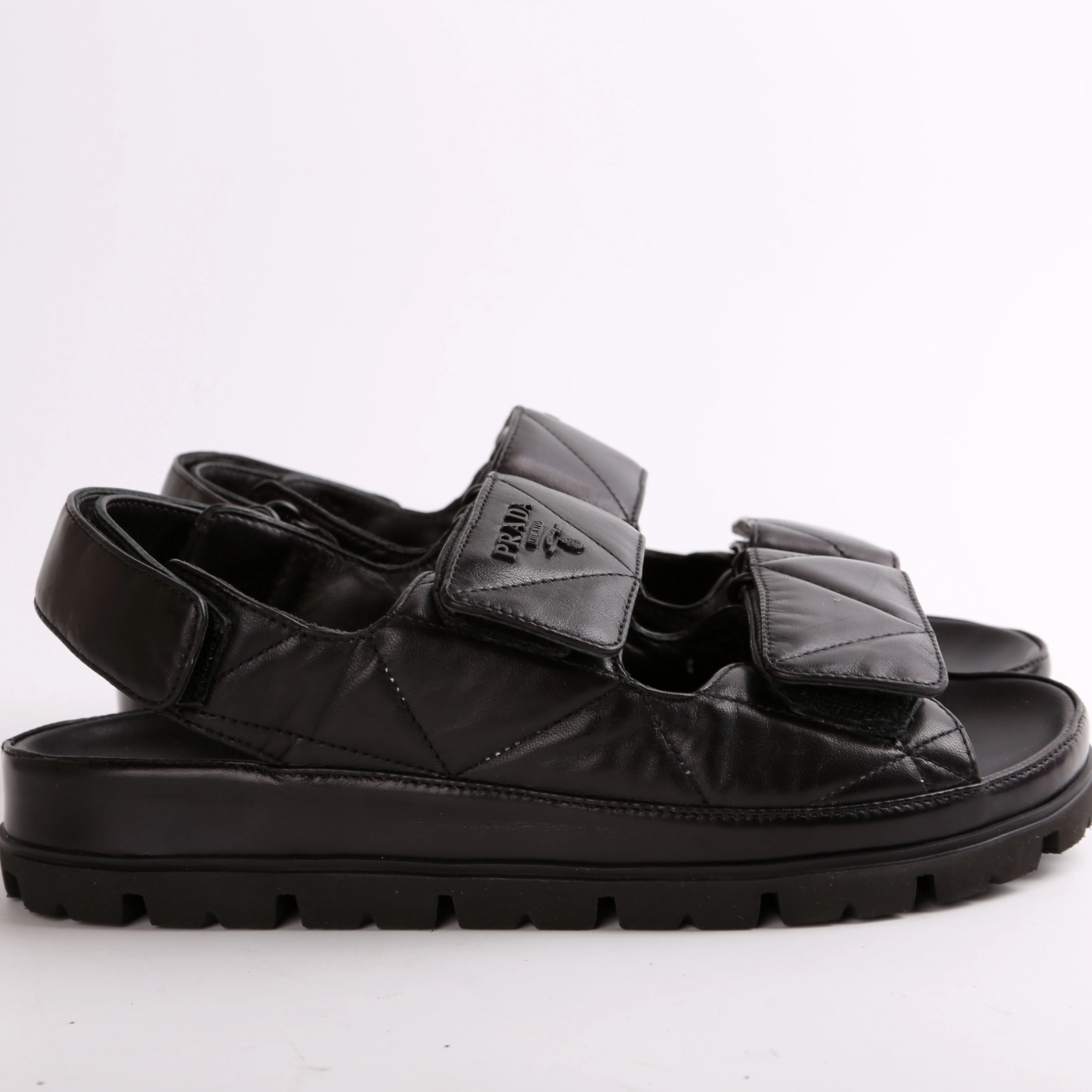 Slickback Quilted Sandals Size 37 - Image 5