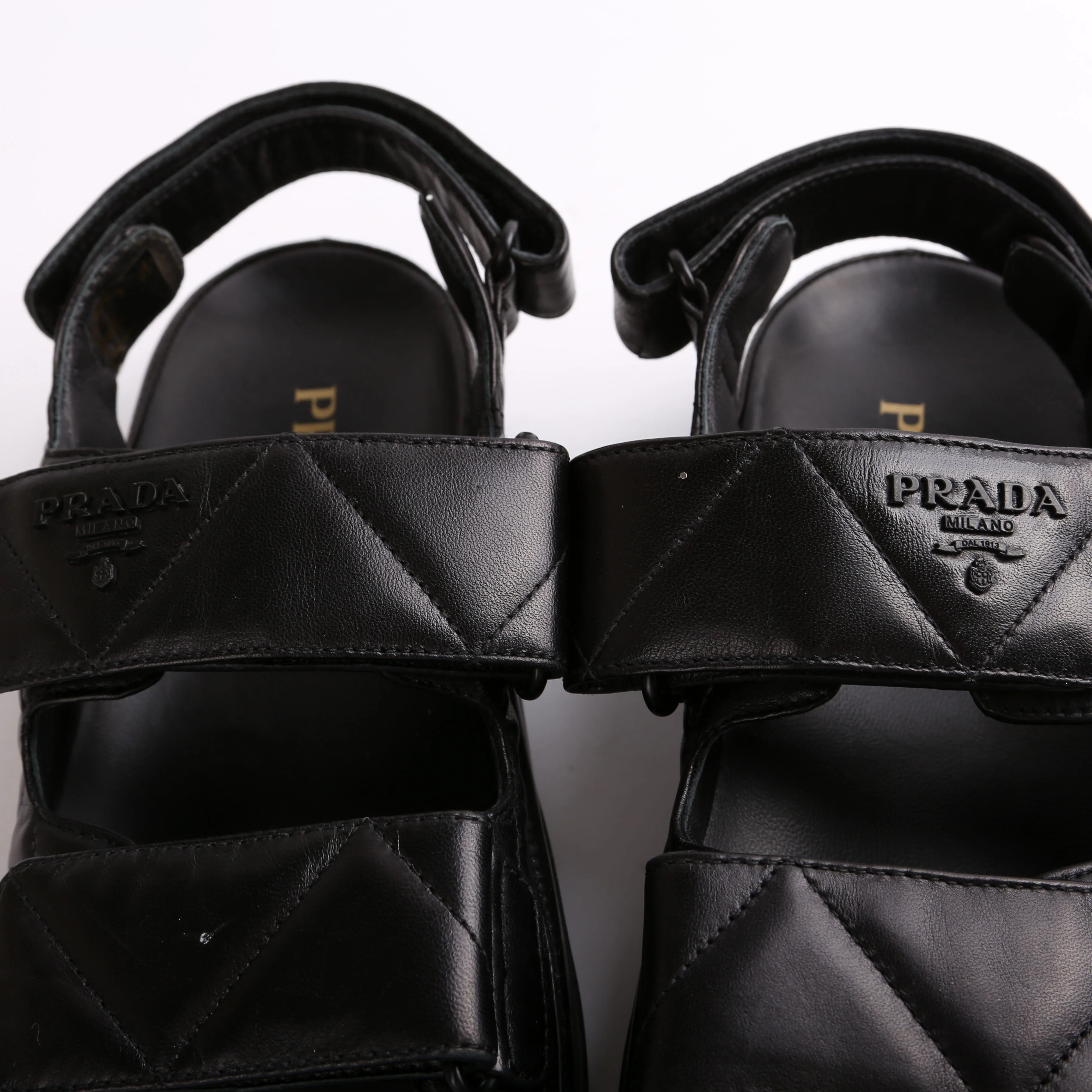 Slickback Quilted Sandals Size 37 - Image 8