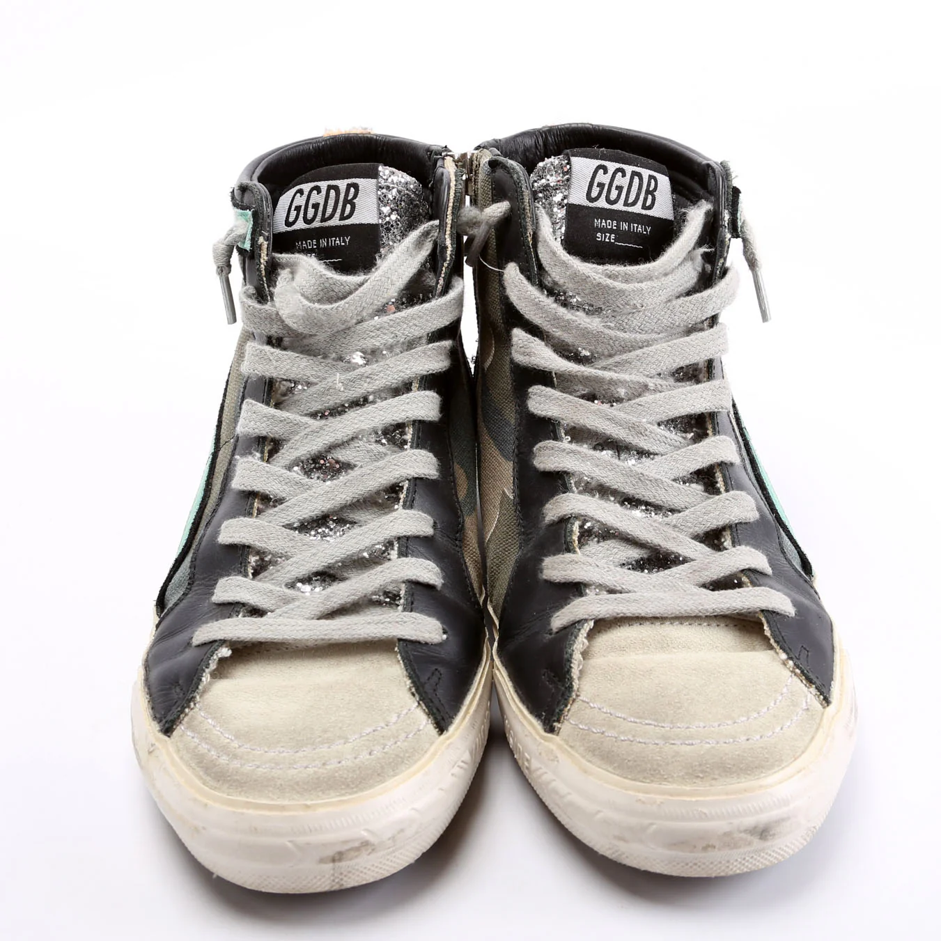 Slide Sneakers Size 38 Black/Green - Image 2