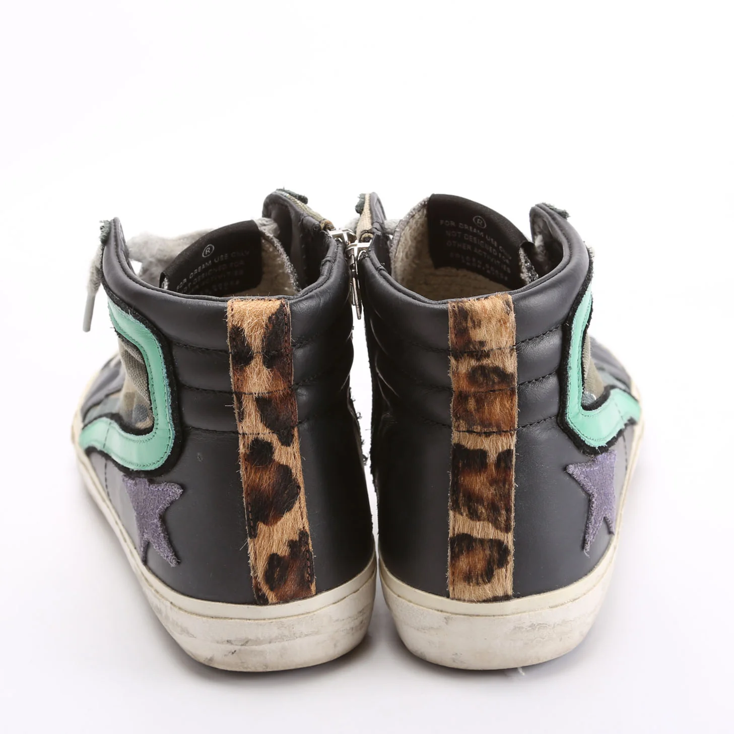 Slide Sneakers Size 38 Black/Green - Image 4