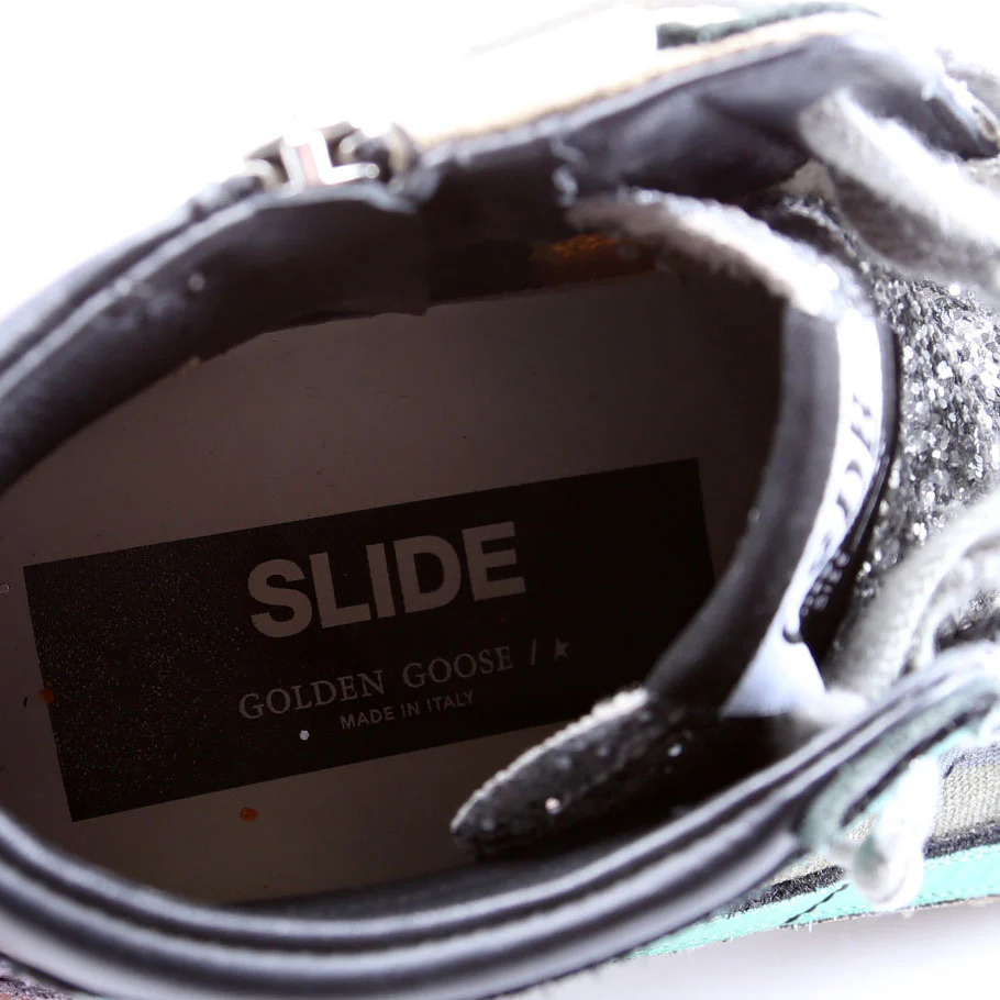 Slide Sneakers Size 38 Black/Green - Image 5