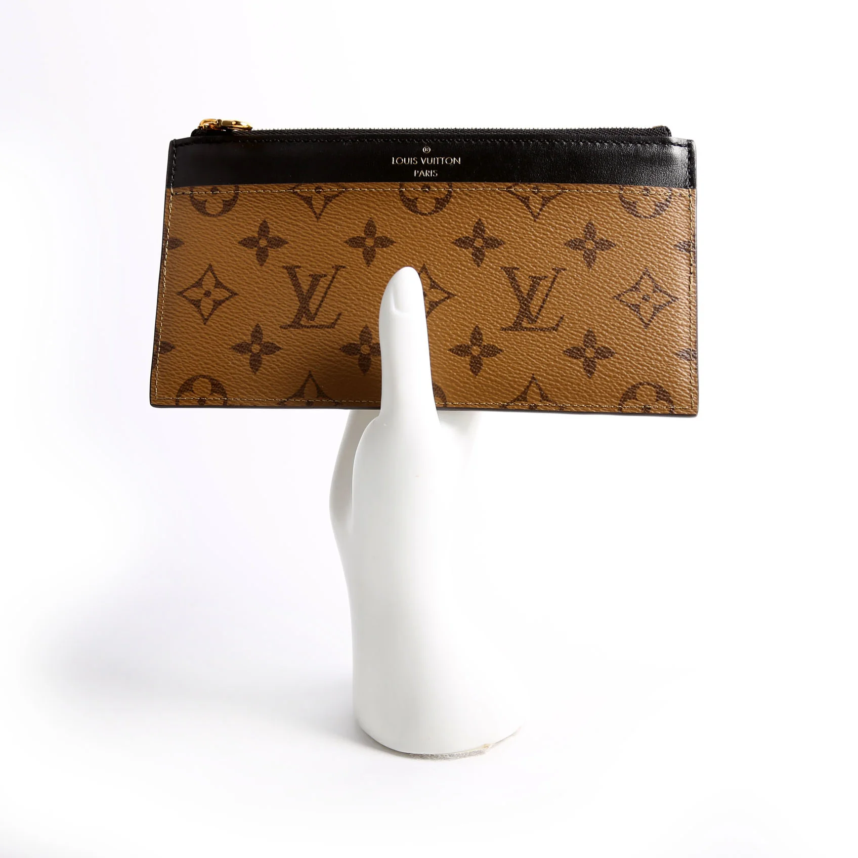 Slim Purse Reversed Monogram Black - Image 12