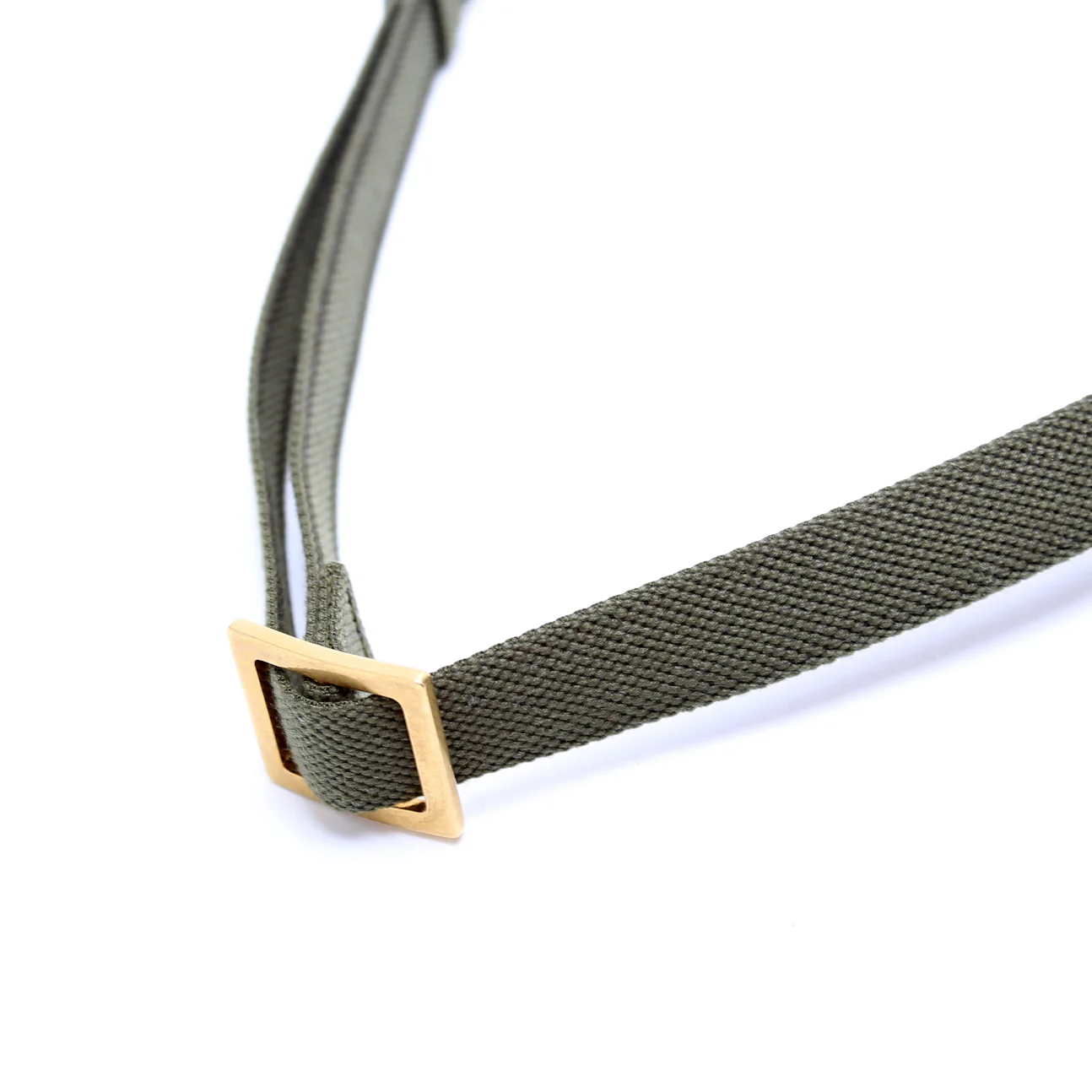 Slim Saddle Belt Bag Oblique Green - Image 6