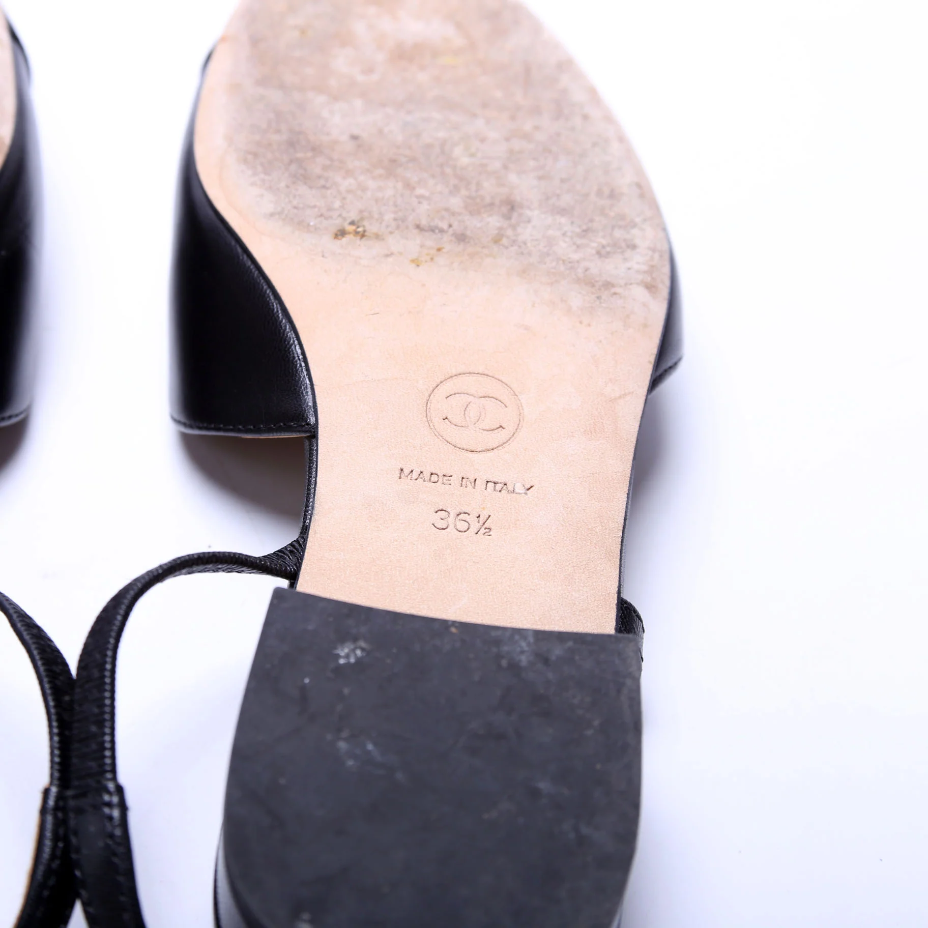 Slingbacks Size 36.5 Black - Image 8