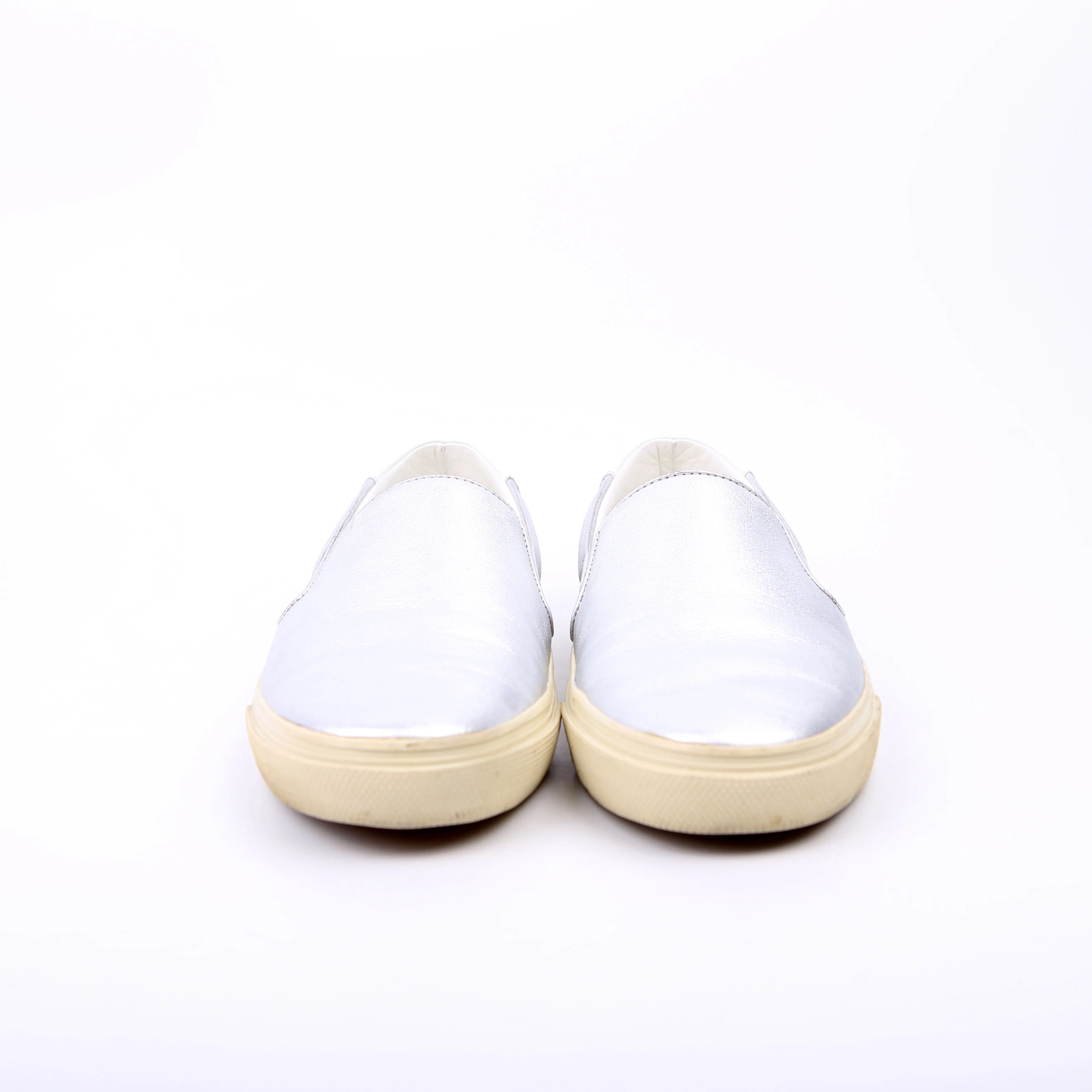 Slip On Sneakers Size 39 Silver - Image 2