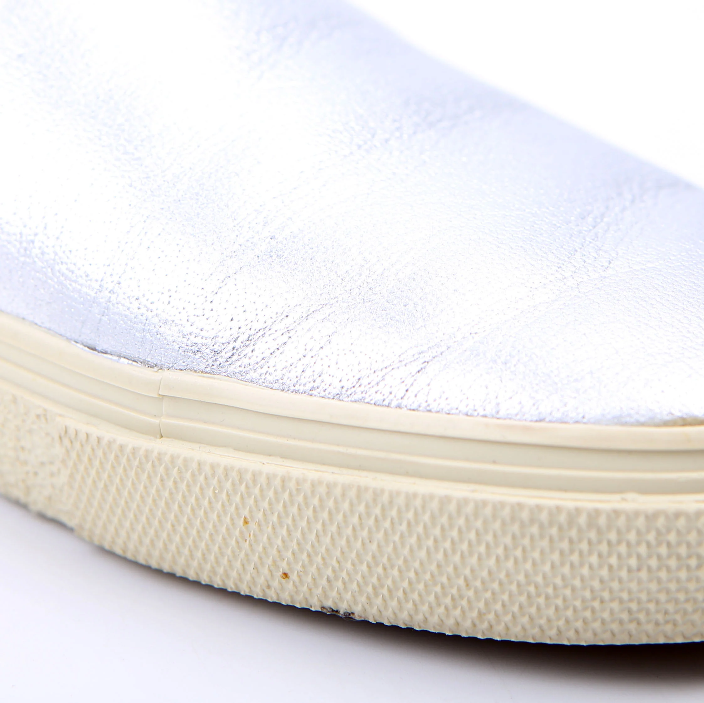 Slip On Sneakers Size 39 Silver - Image 9