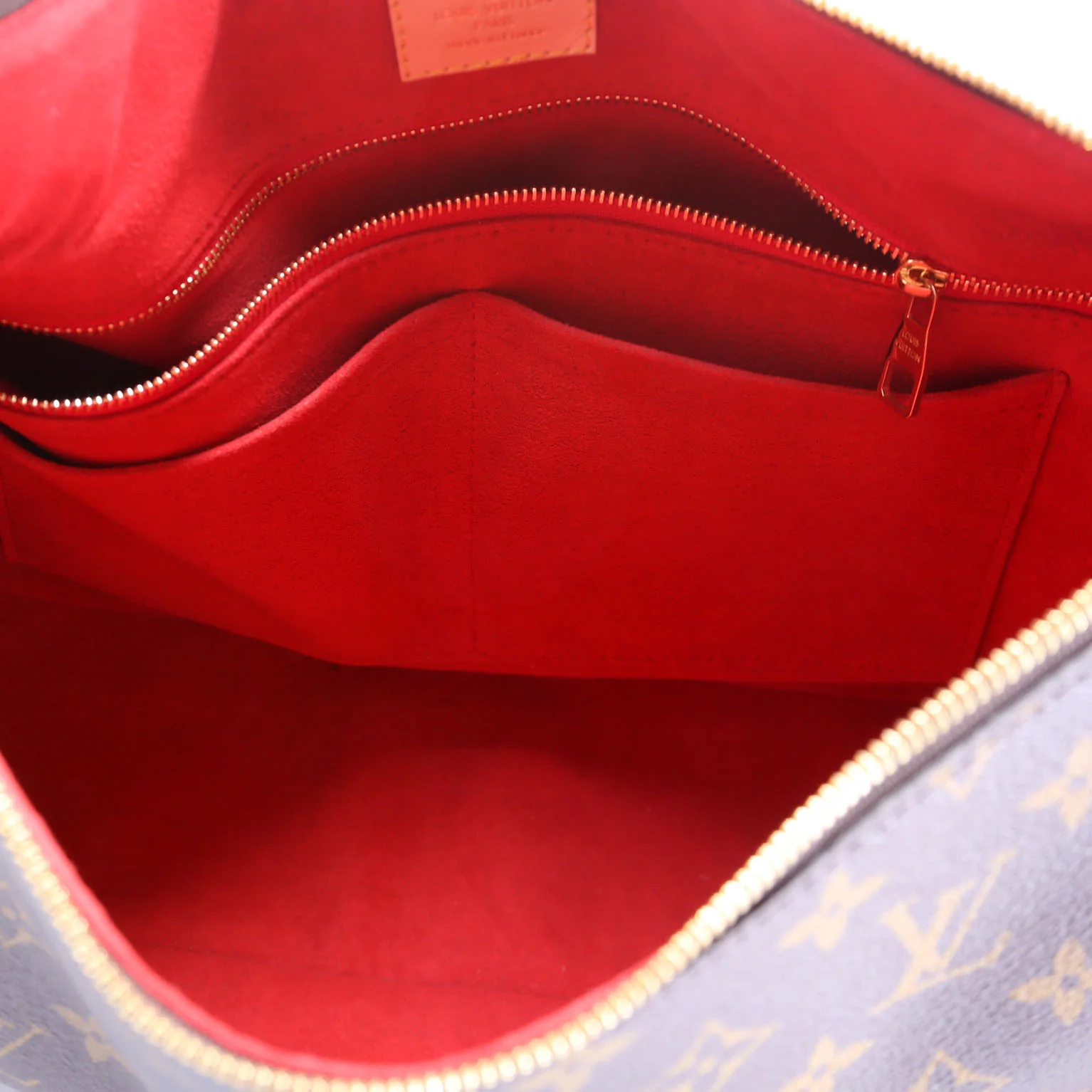 Slouchy MM Monogram Brown/Red - Image 10