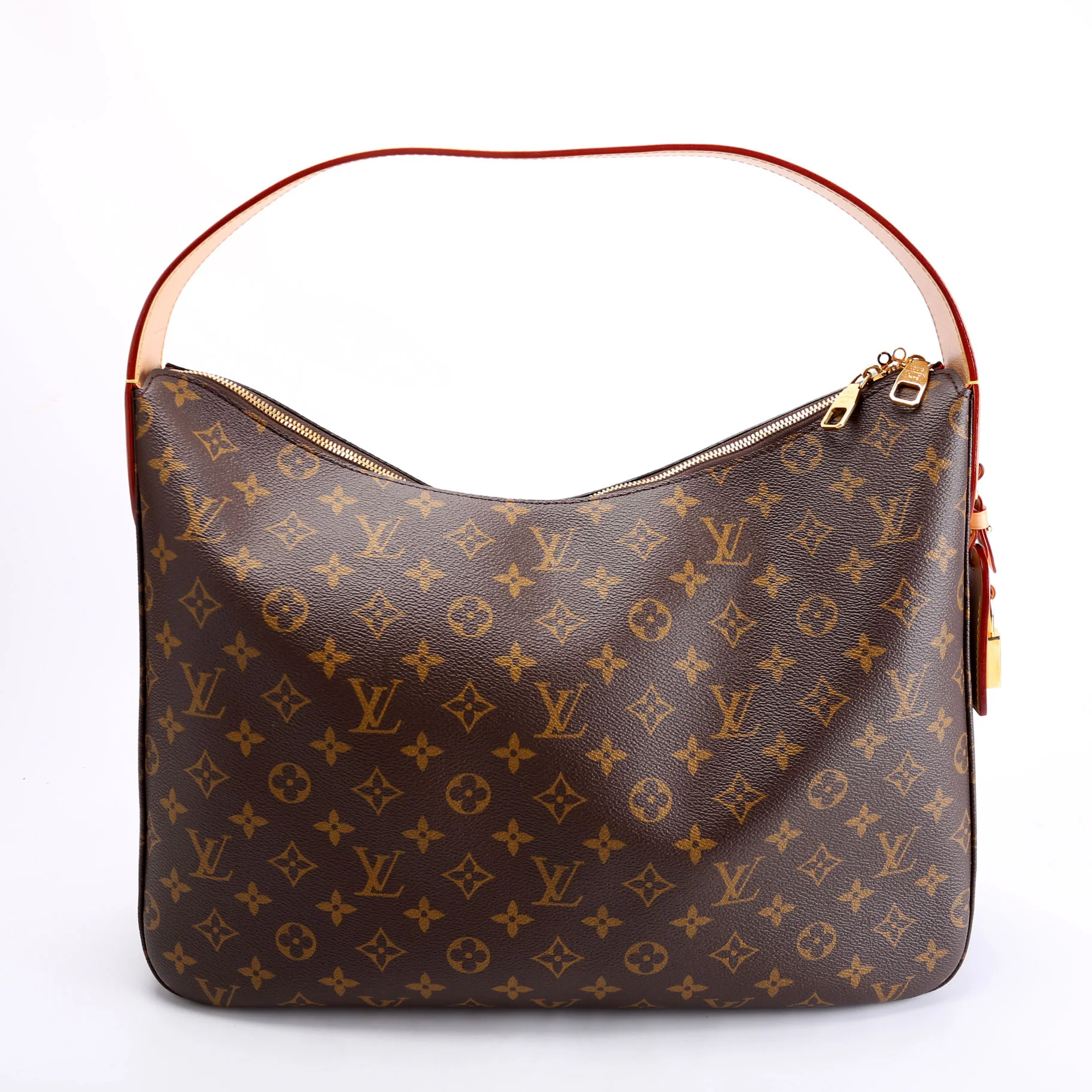 Slouchy MM Monogram Brown/Red - Image 3