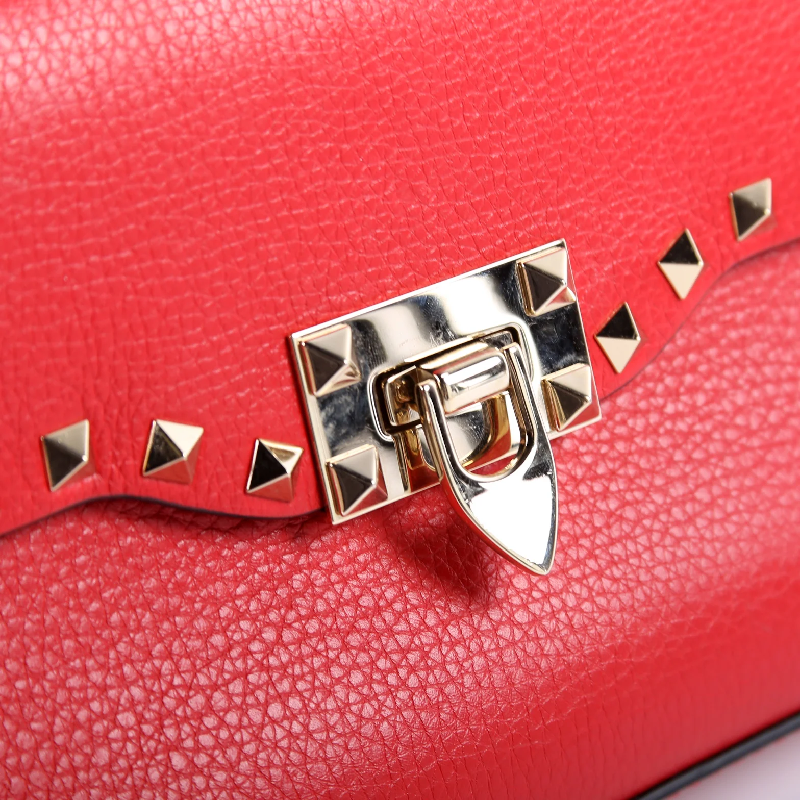 Small Rockstud Crossbody Red - Image 8