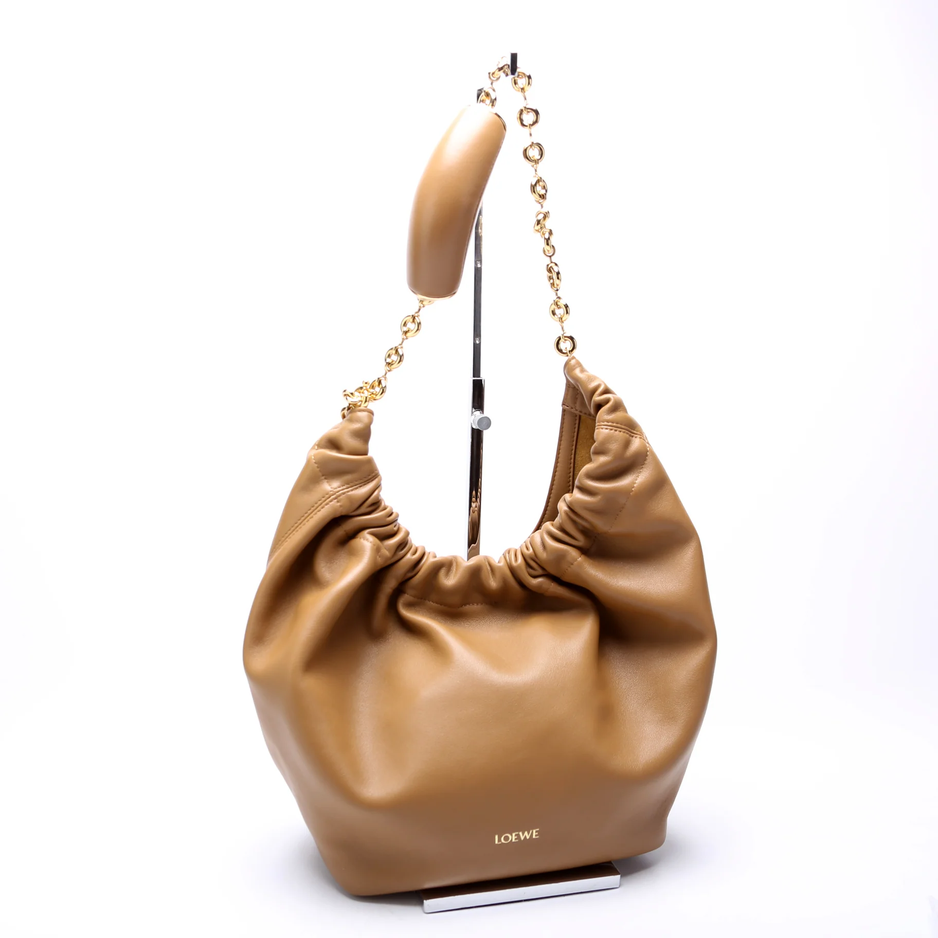 Small Squeeze Bag Nappa Lambskin Tan - Image 2